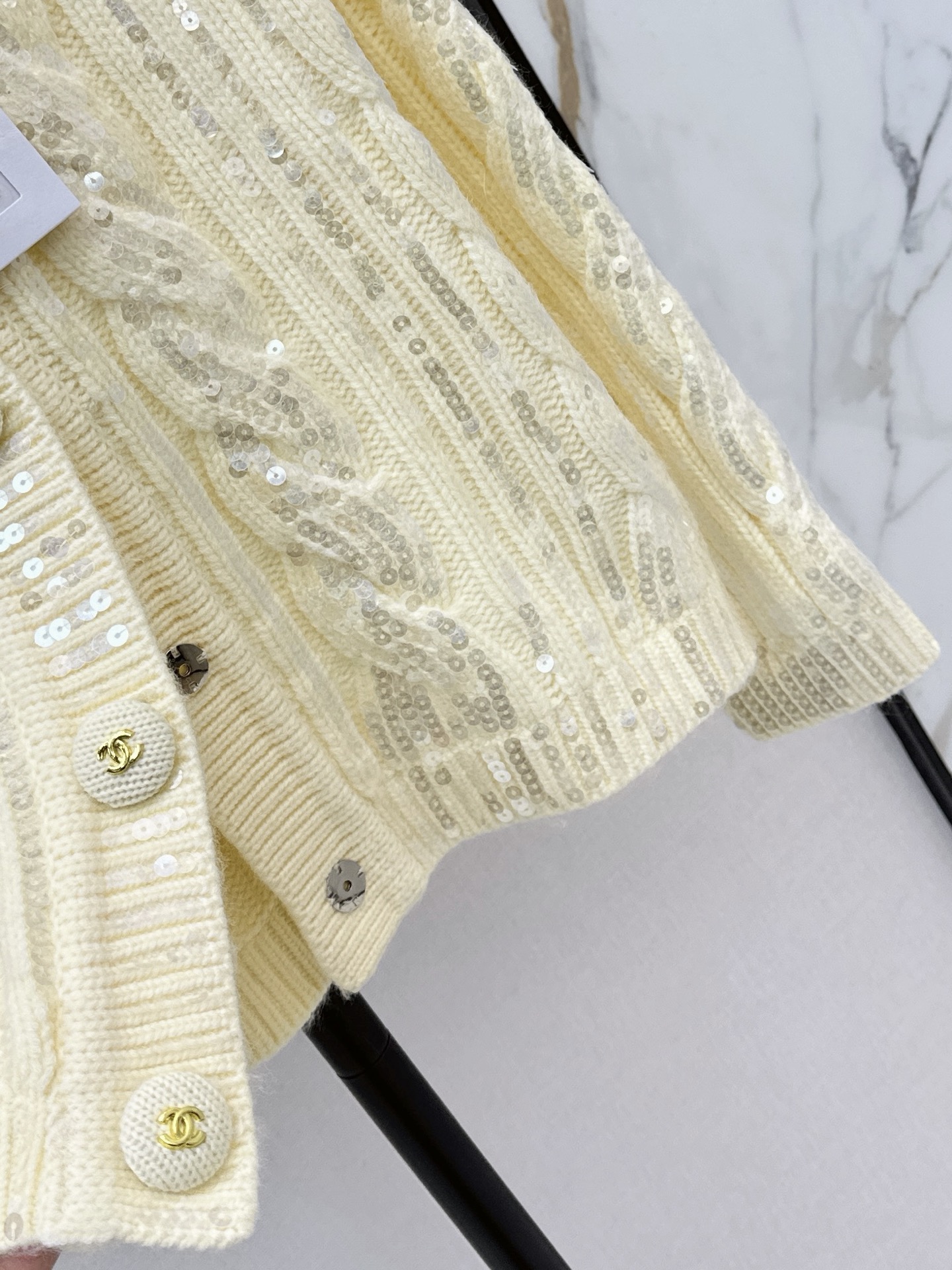 Chan 26fw sequin cardigan