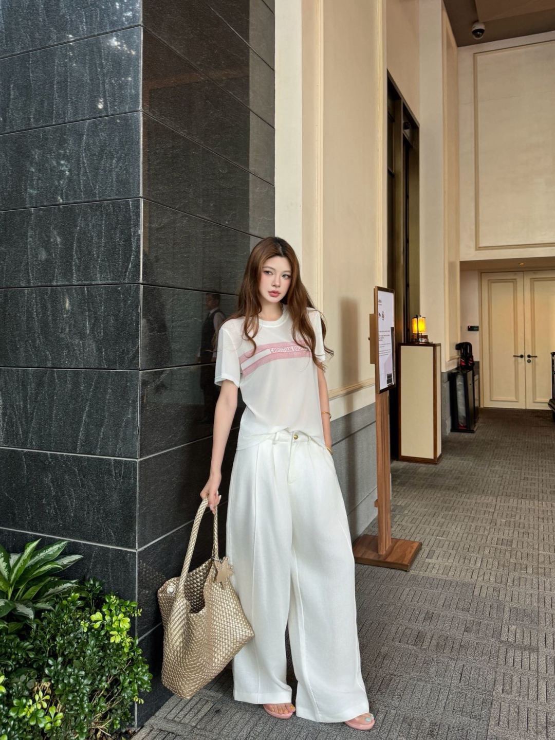 CD 26ss linen straight pants