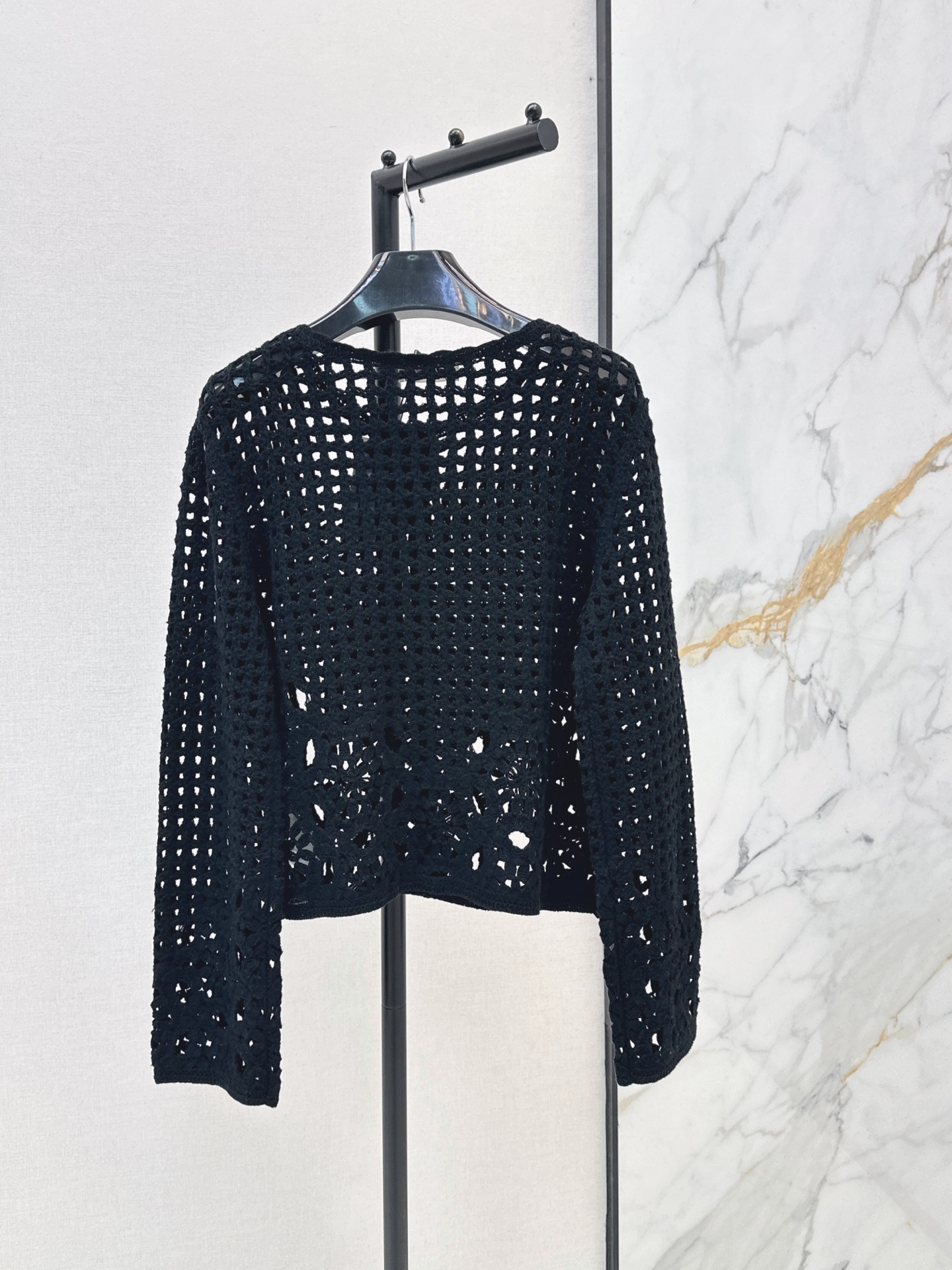 Celi 26fw hollow knit cardigan