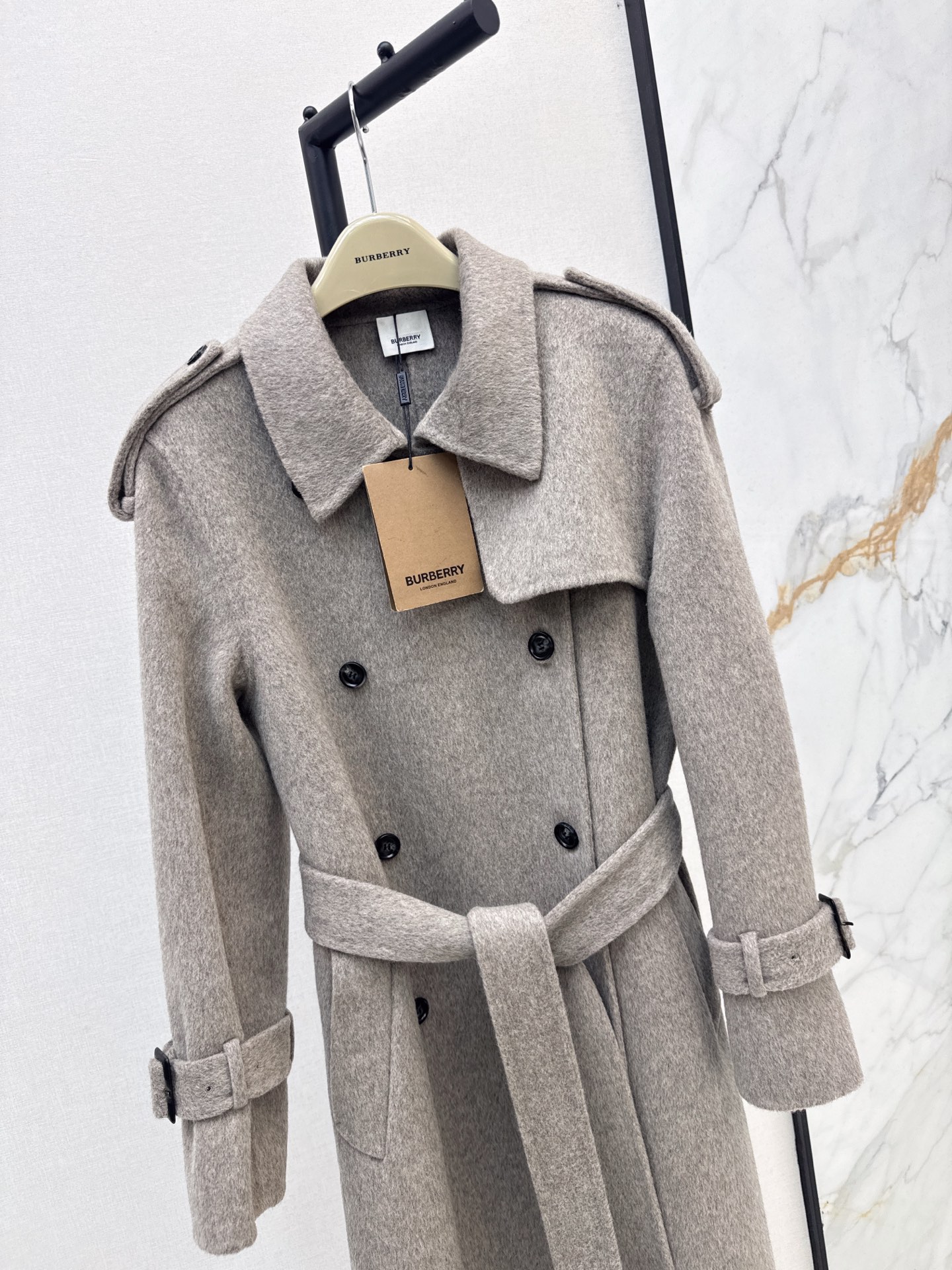 Brun 26fw woolen belted overcoats