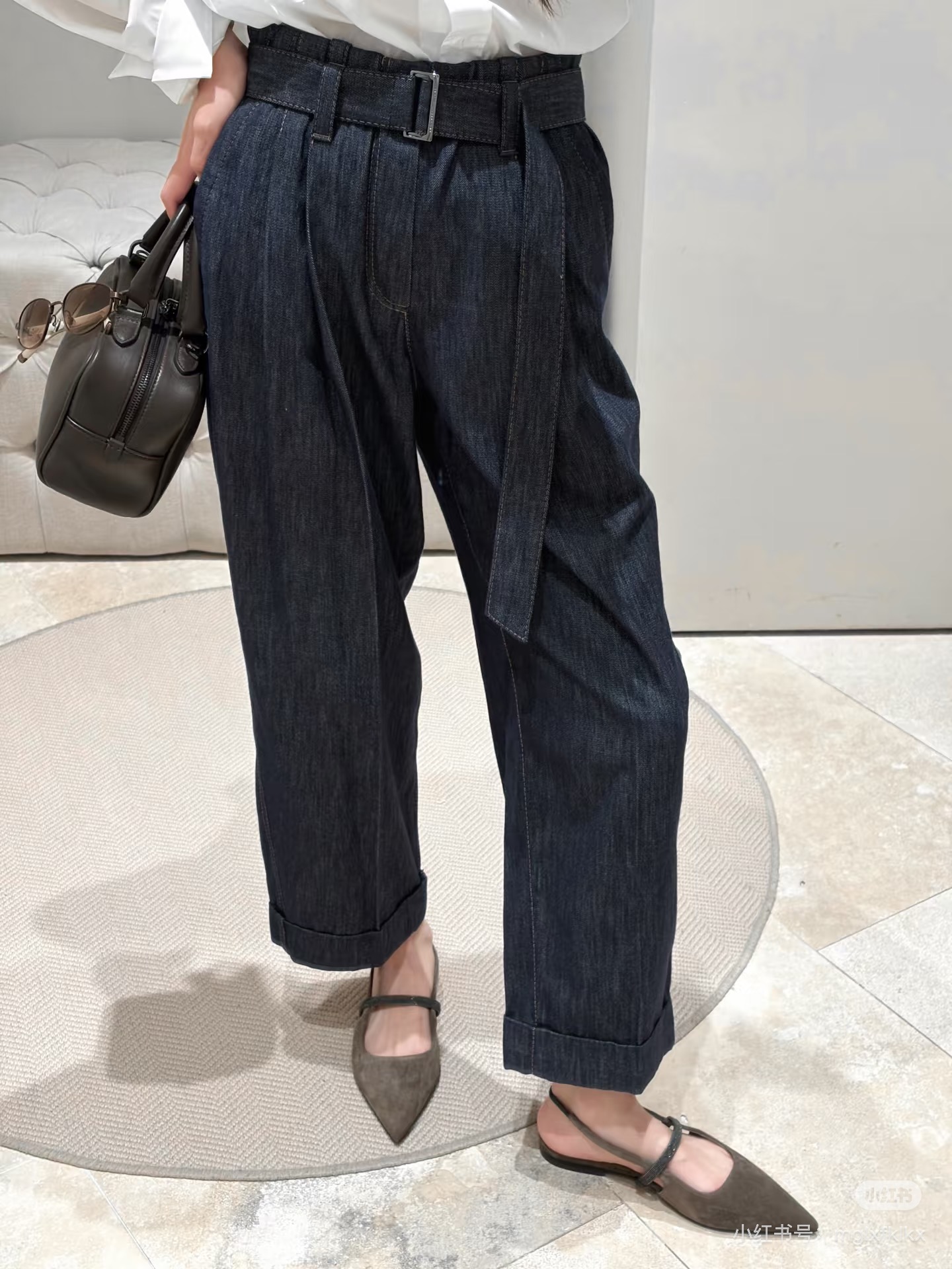 Brun 26fw wide-leg jeans