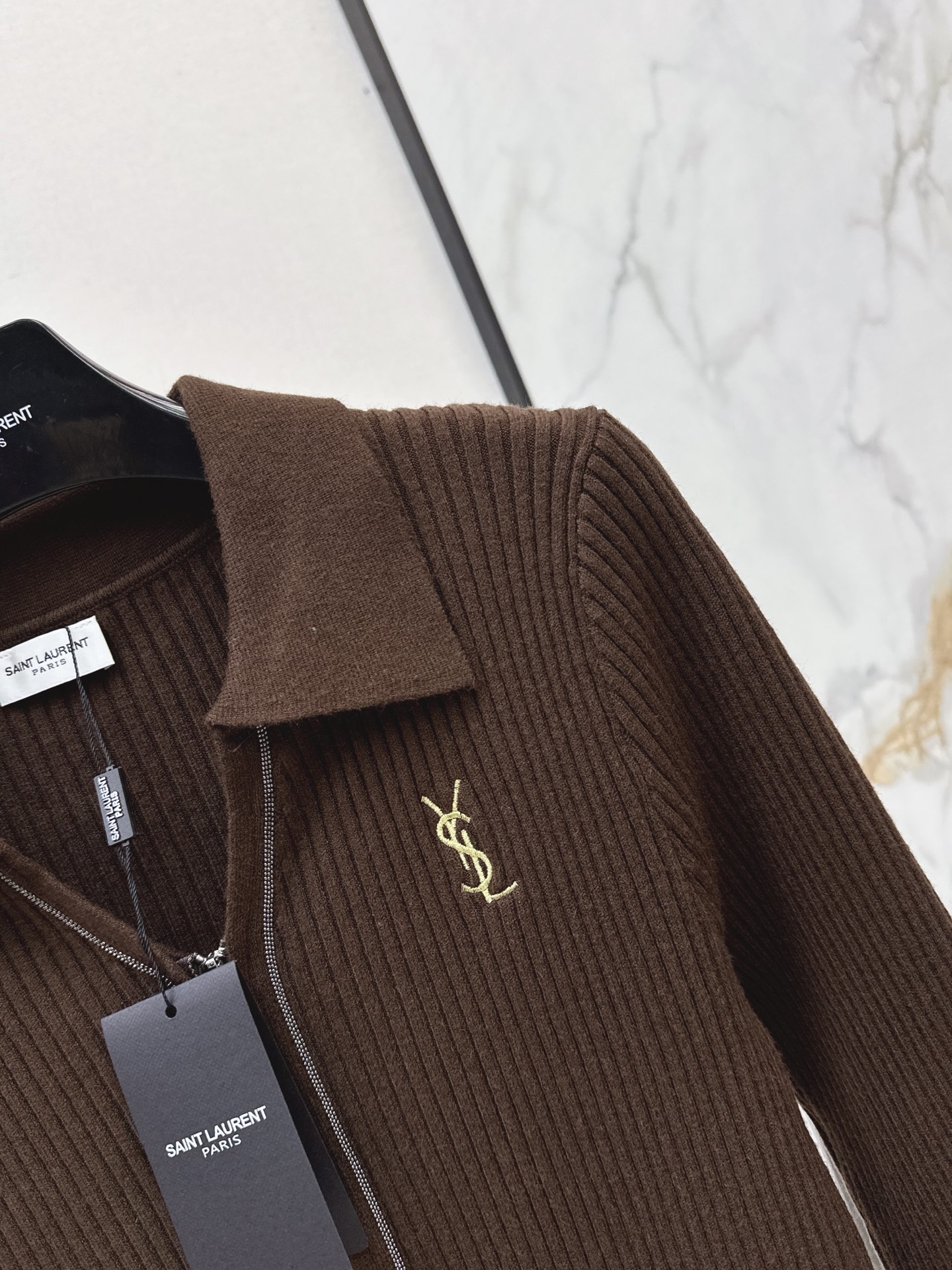 Sain 26fw slim-fit knit cardigan