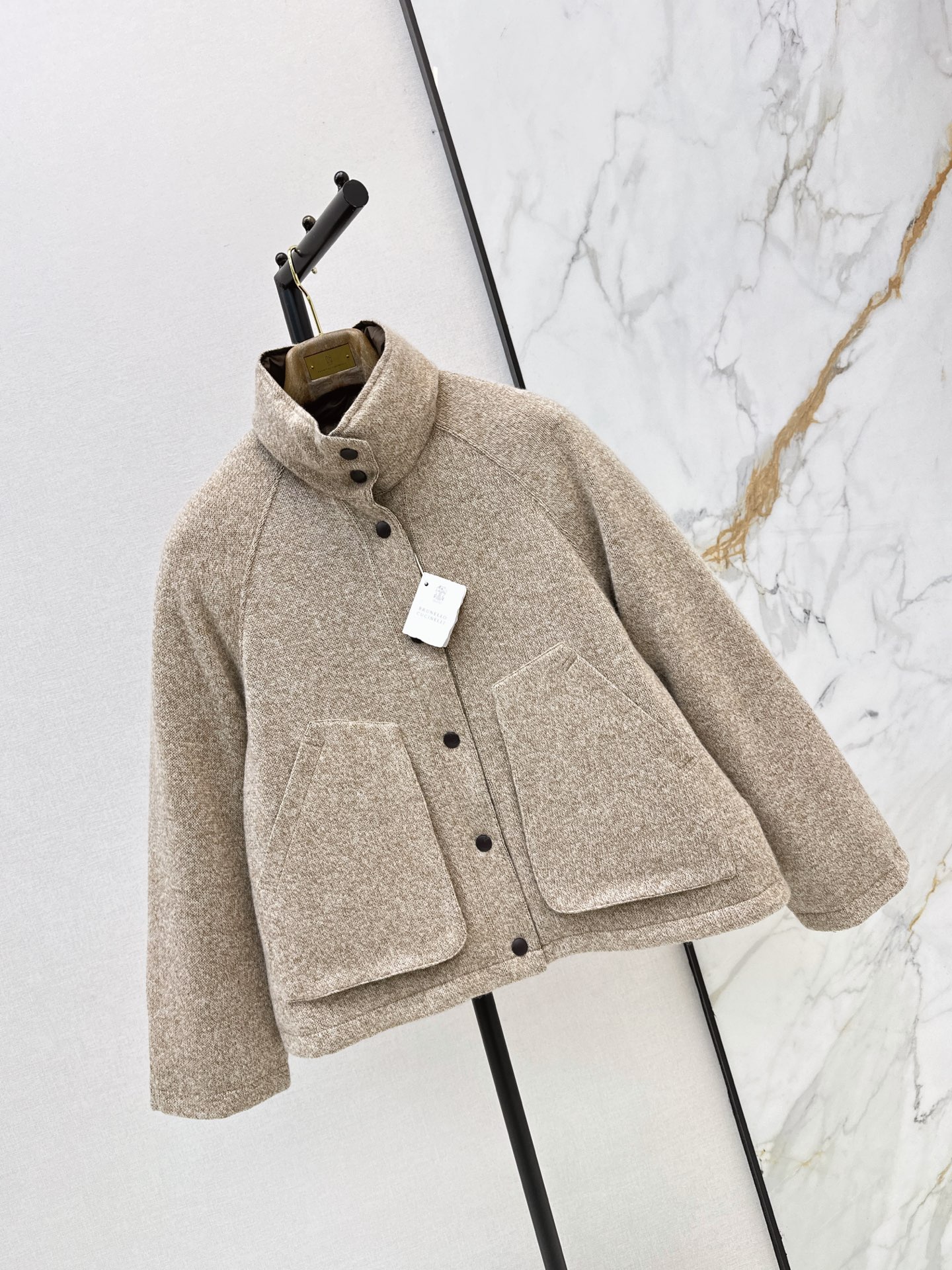 Brun 26fw cashmere reversible down jacket