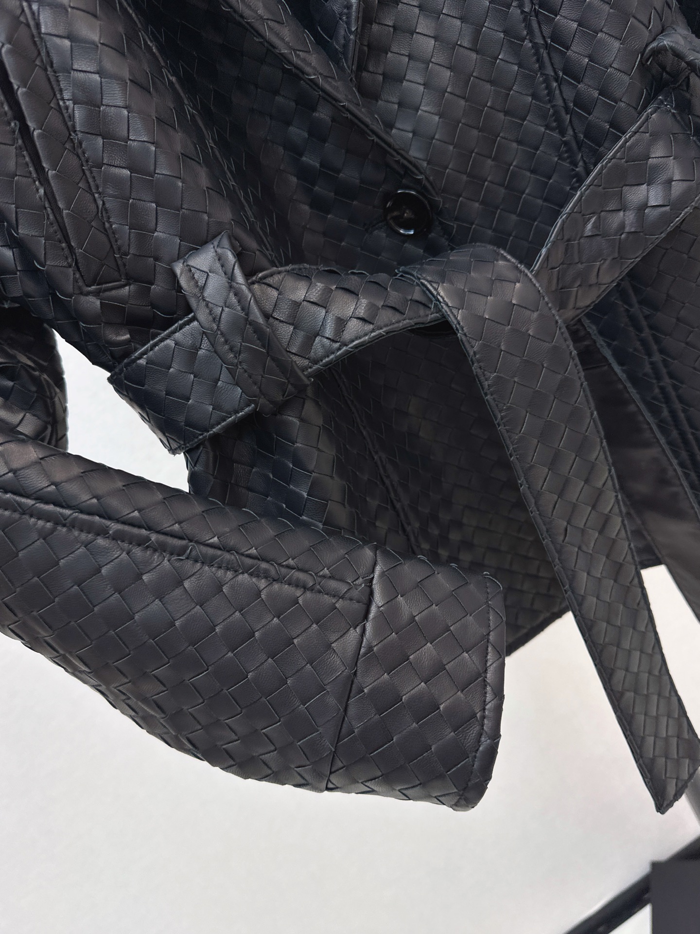 Bott 26ssbelted leather jacket