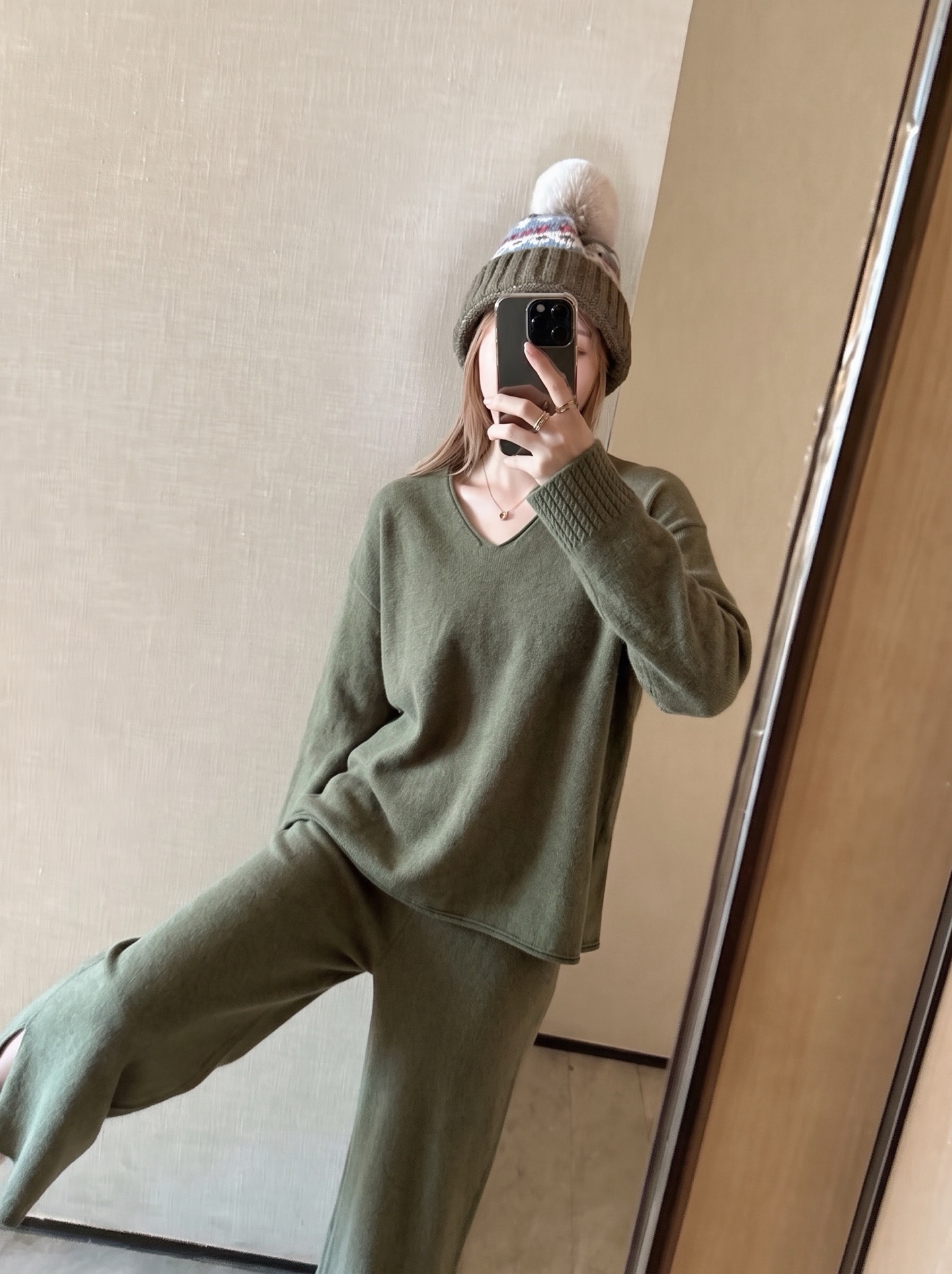 Row 26fw wool sweater pants sets