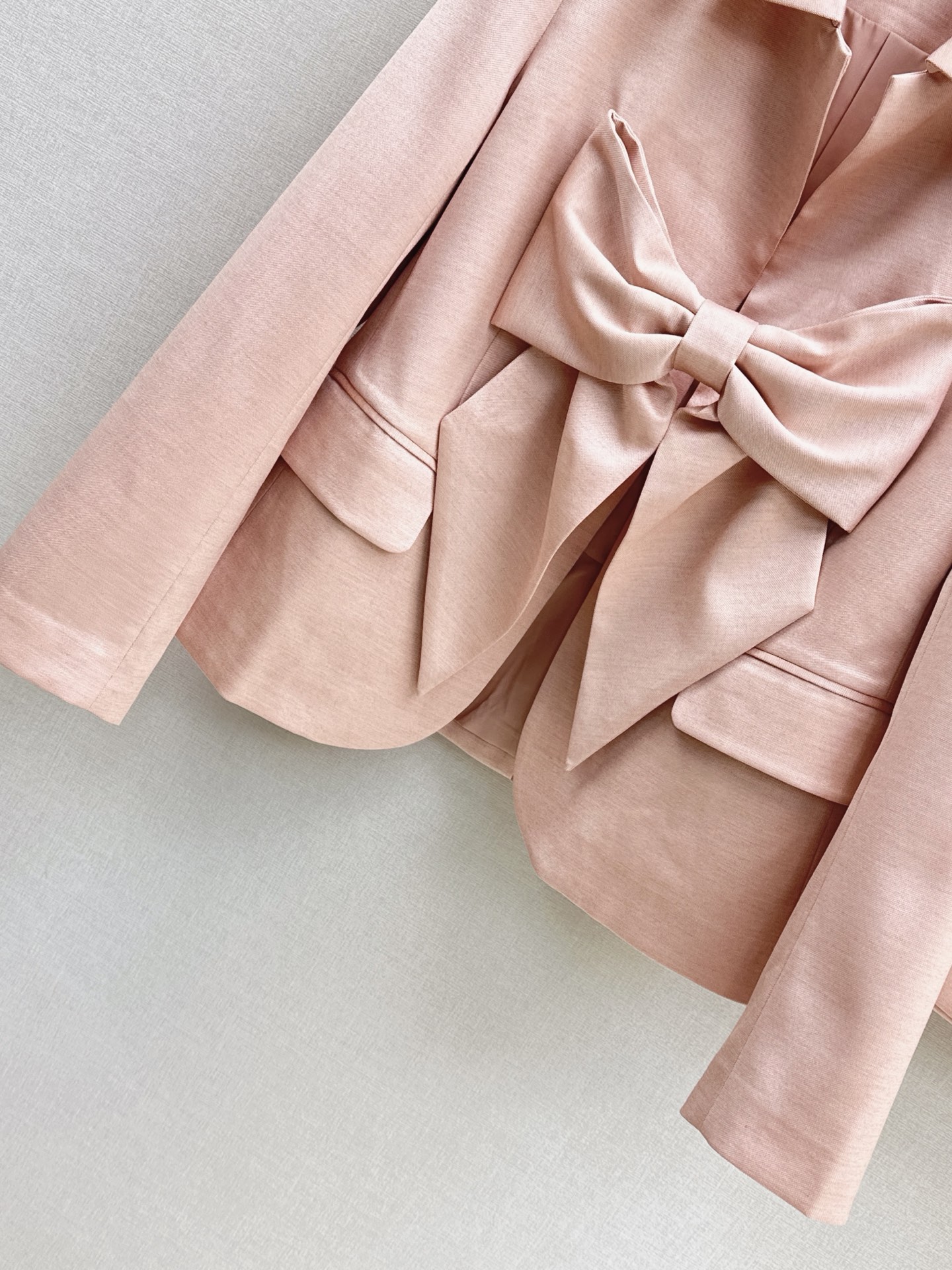 Chan 26fw bow blazer A-line skirt sets