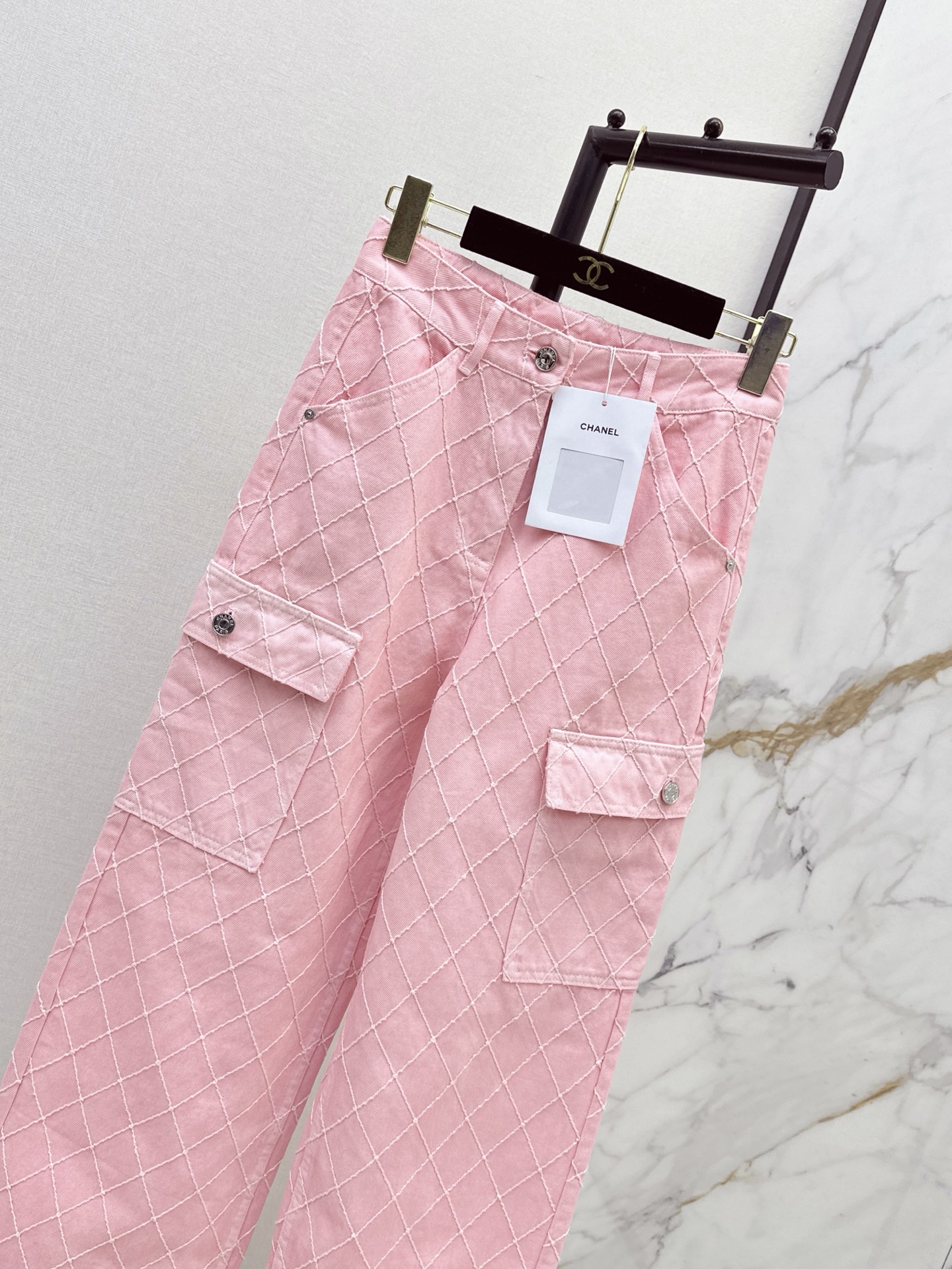 Chan 26ss embroidery denim pants