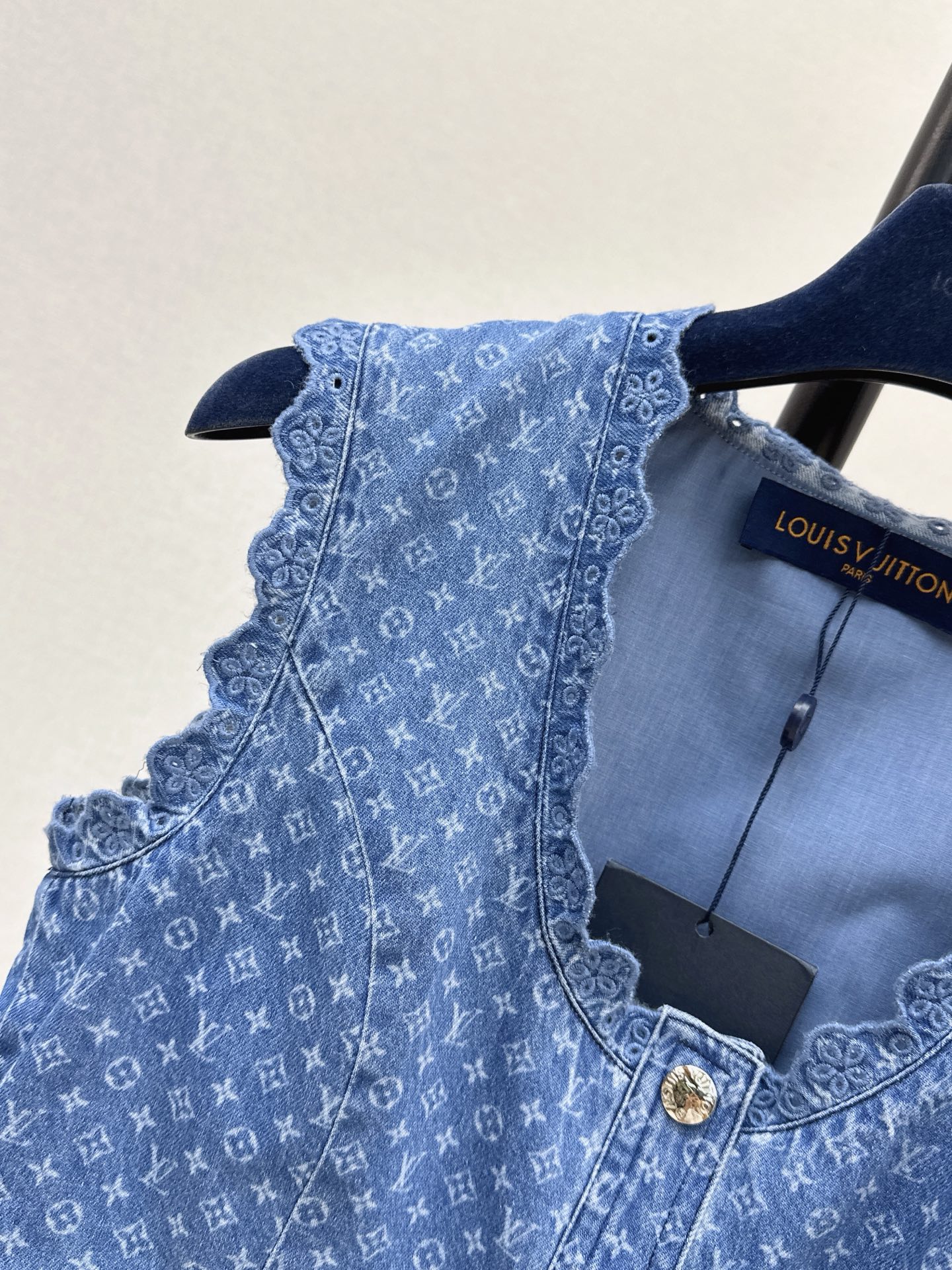 Loui 26ss sleeveless denim top