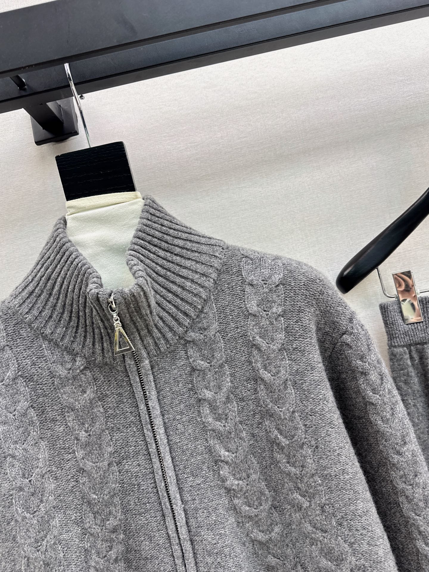 Max 26fw jacquard knit cardigan pants sets
