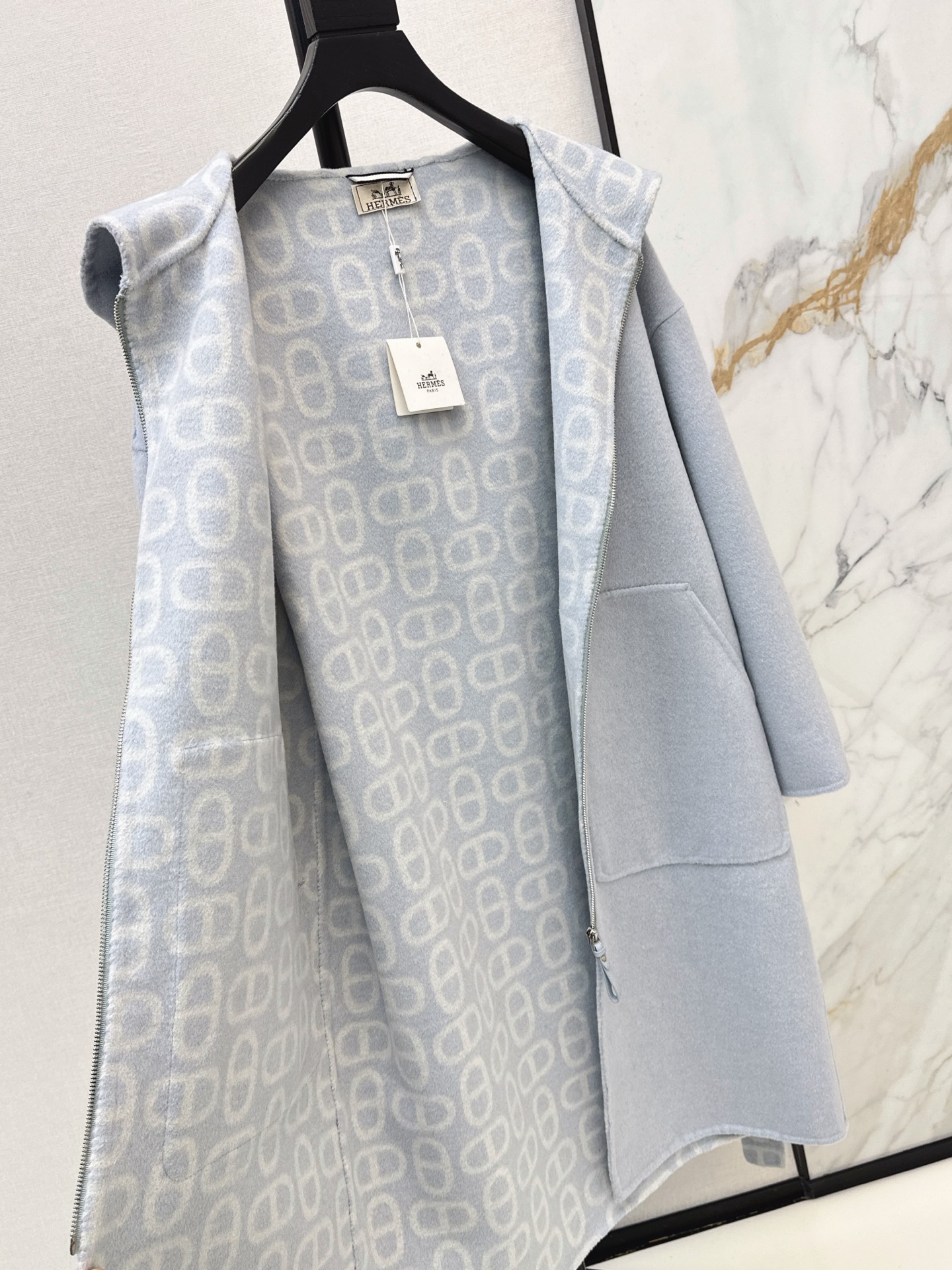 Her 26fw cashmere hooded overcoats