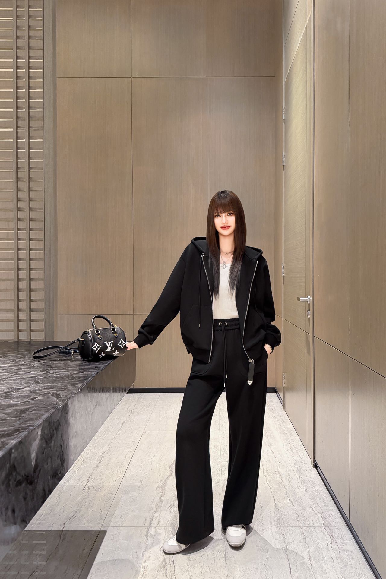 Loui 26fw hooded jacket pants sets