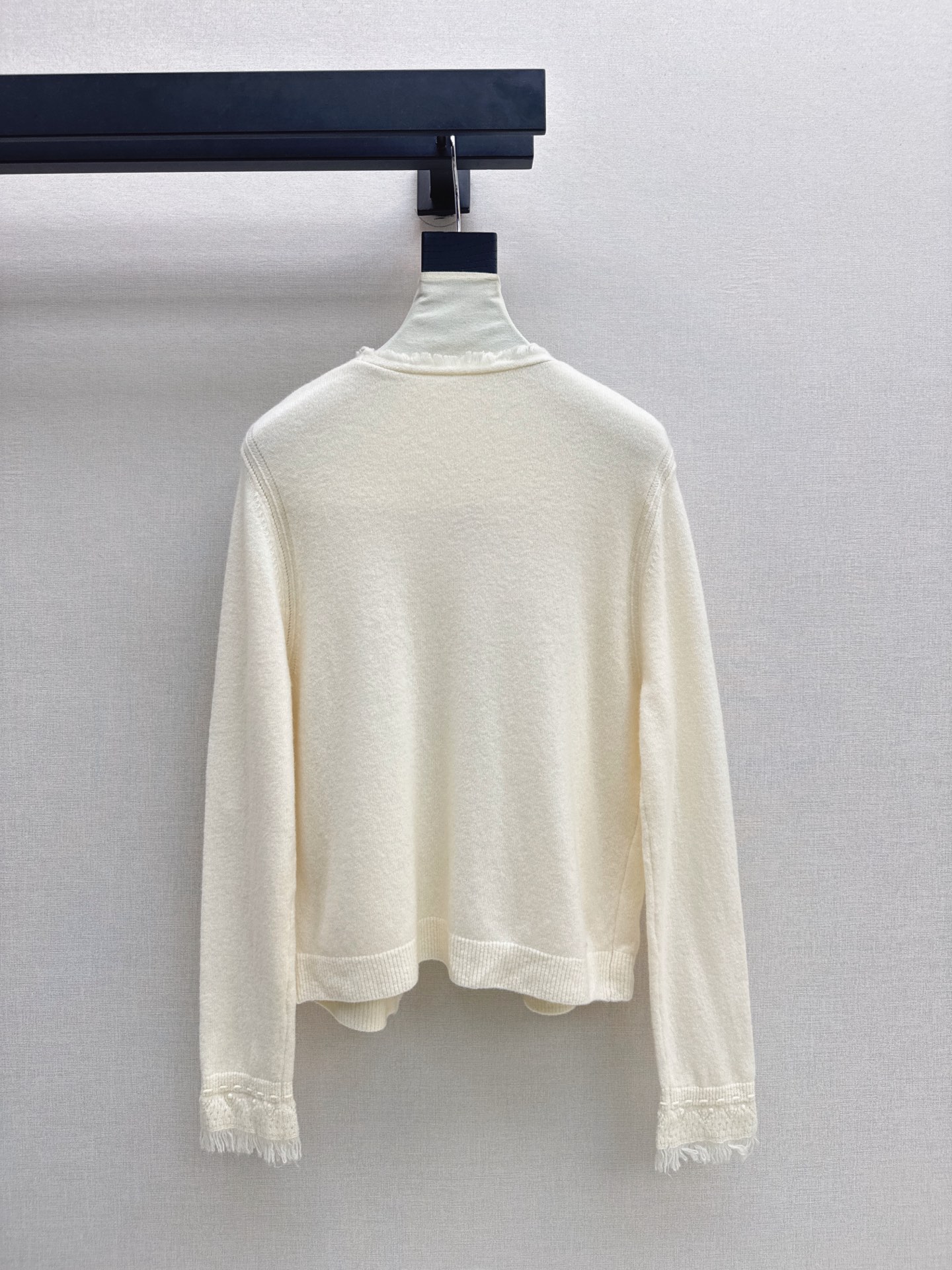 ES 26fw lace contract wool cardigan