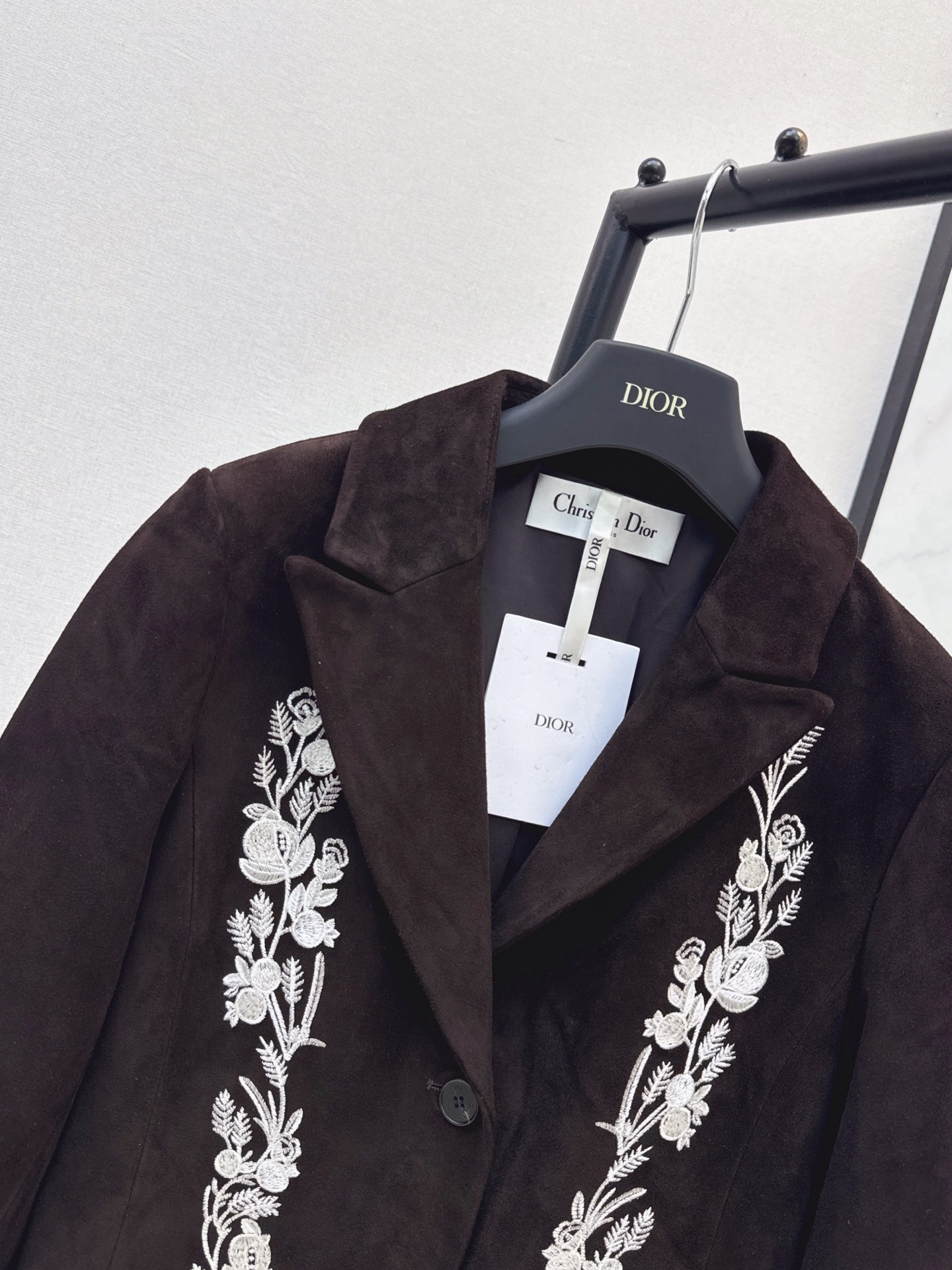 CD 26fw suede fleece embroidery blazer