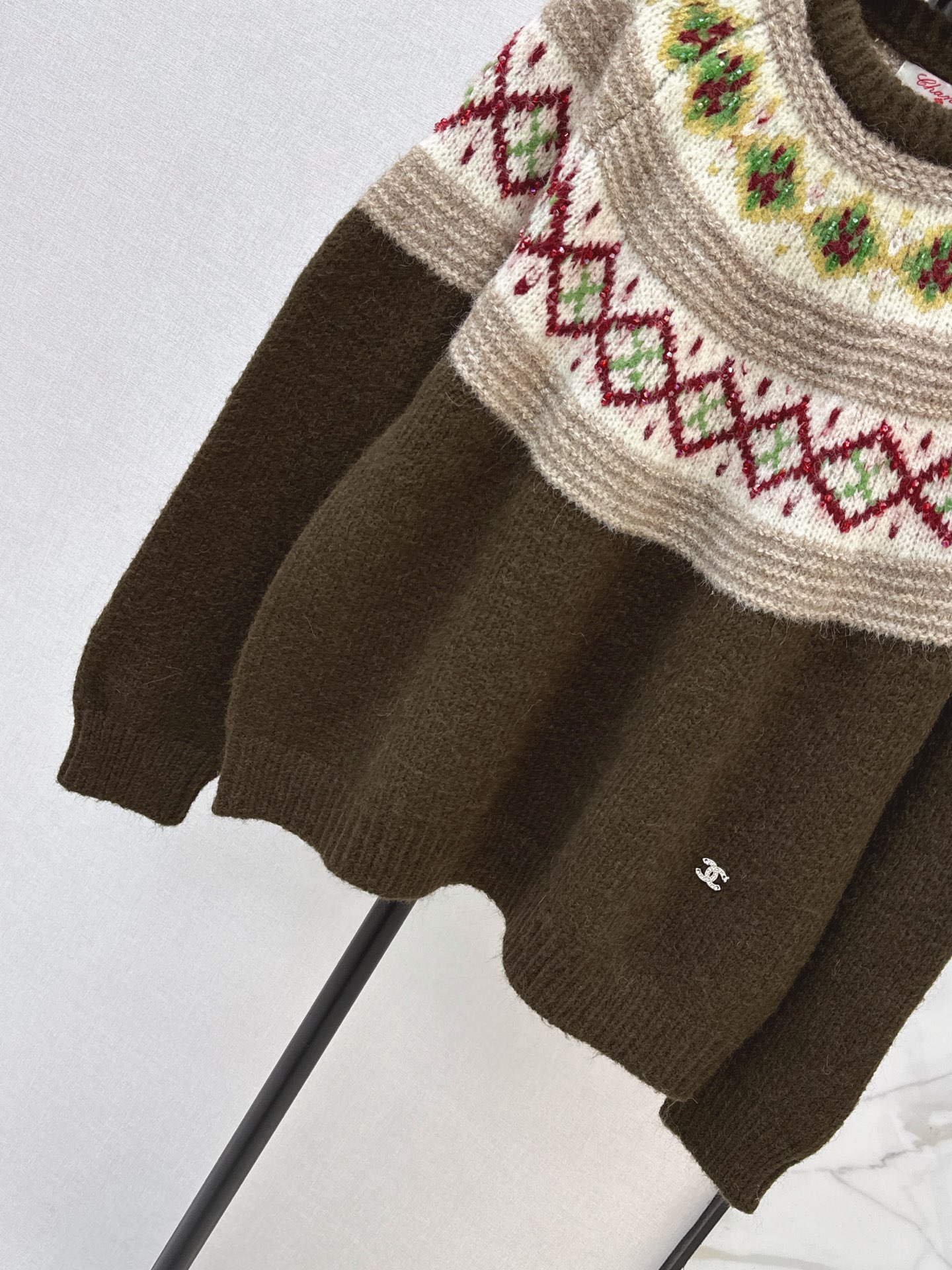 Chan 26fw jacquard sweater