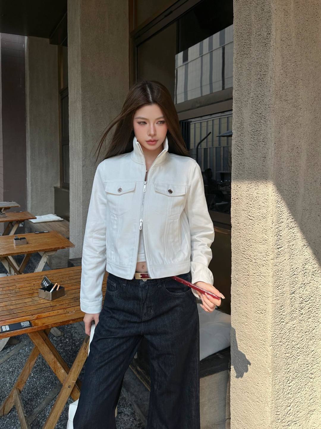 Her 26fw zipper jacket