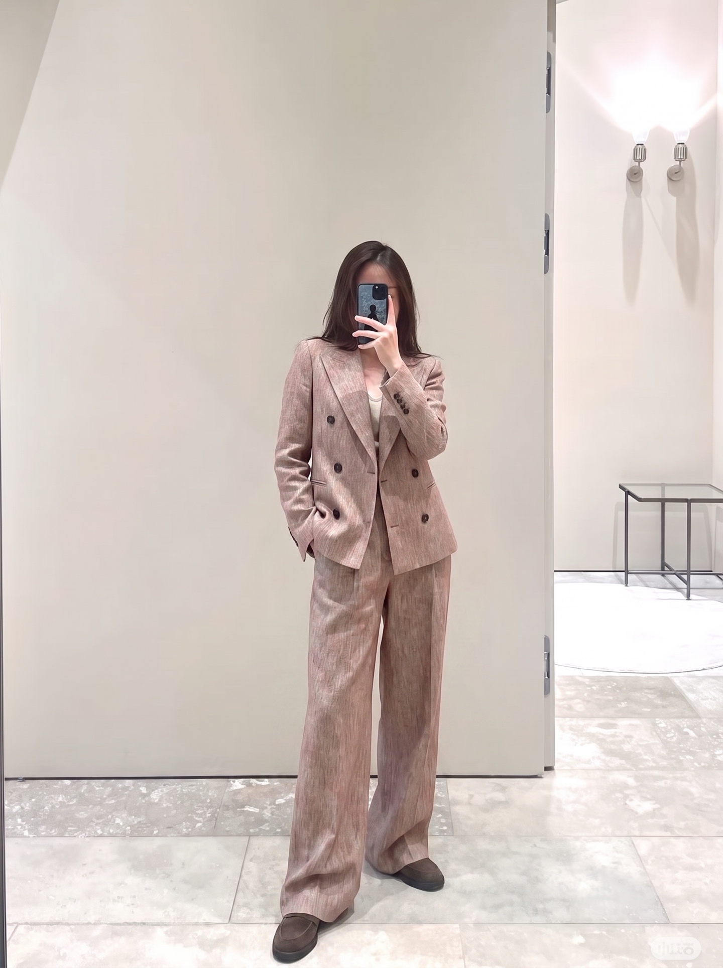 Brun 26fw linen suit pants