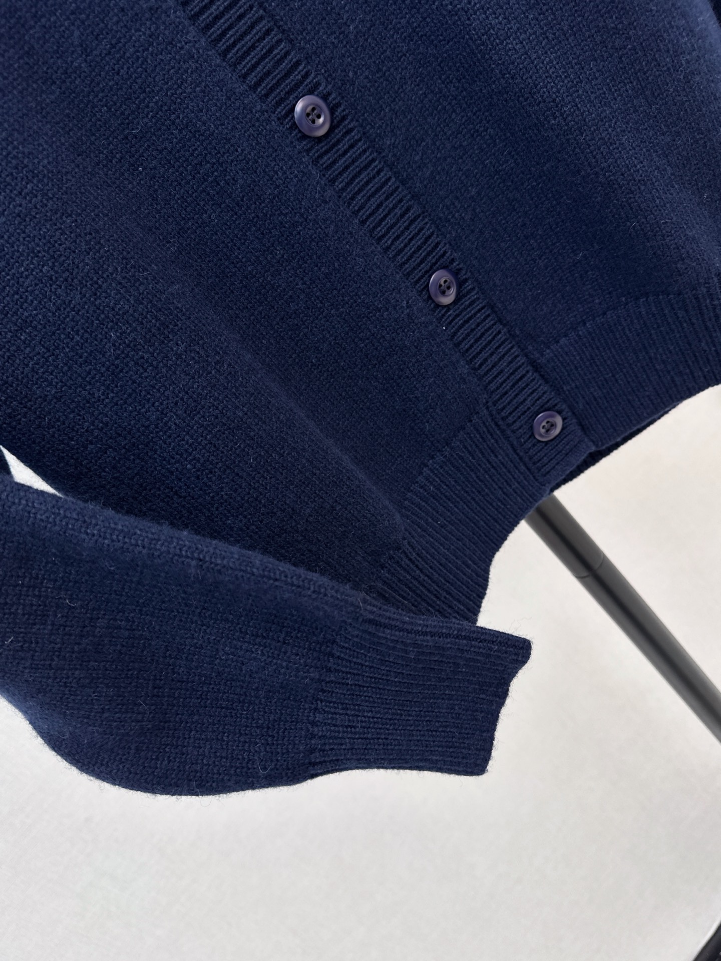 Pra 26fw rhinestone knit cardigan