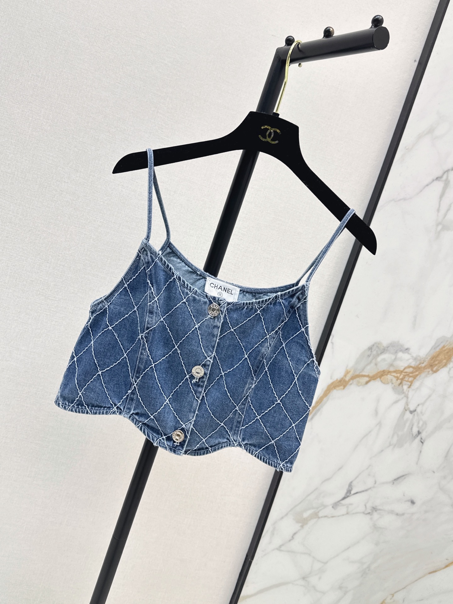 Chan 26fw denim camisole