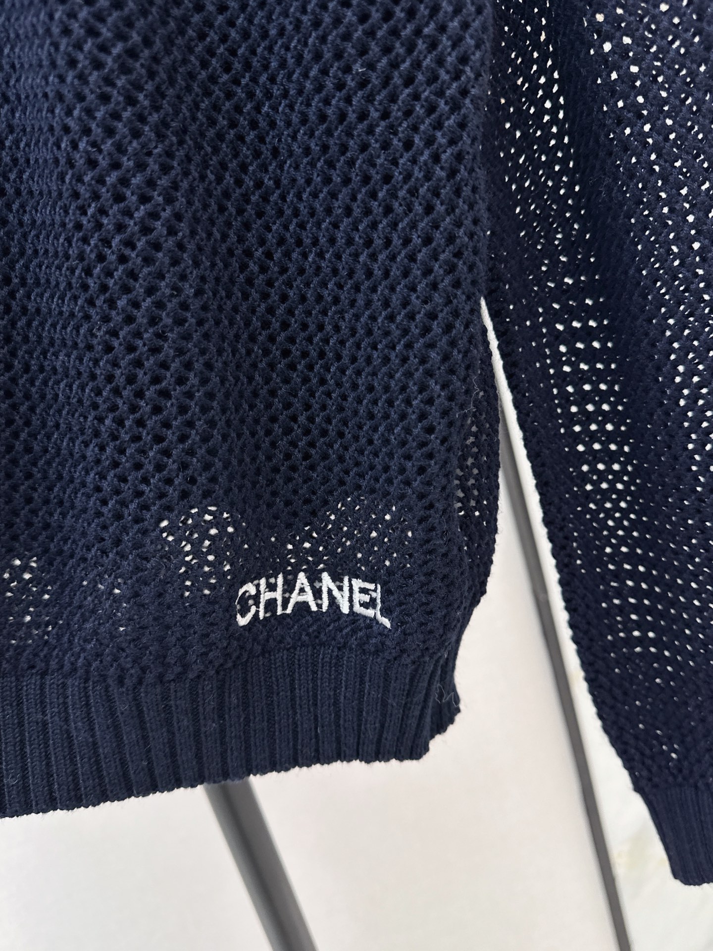 Chan 26fw 2in1 hollow knitwear