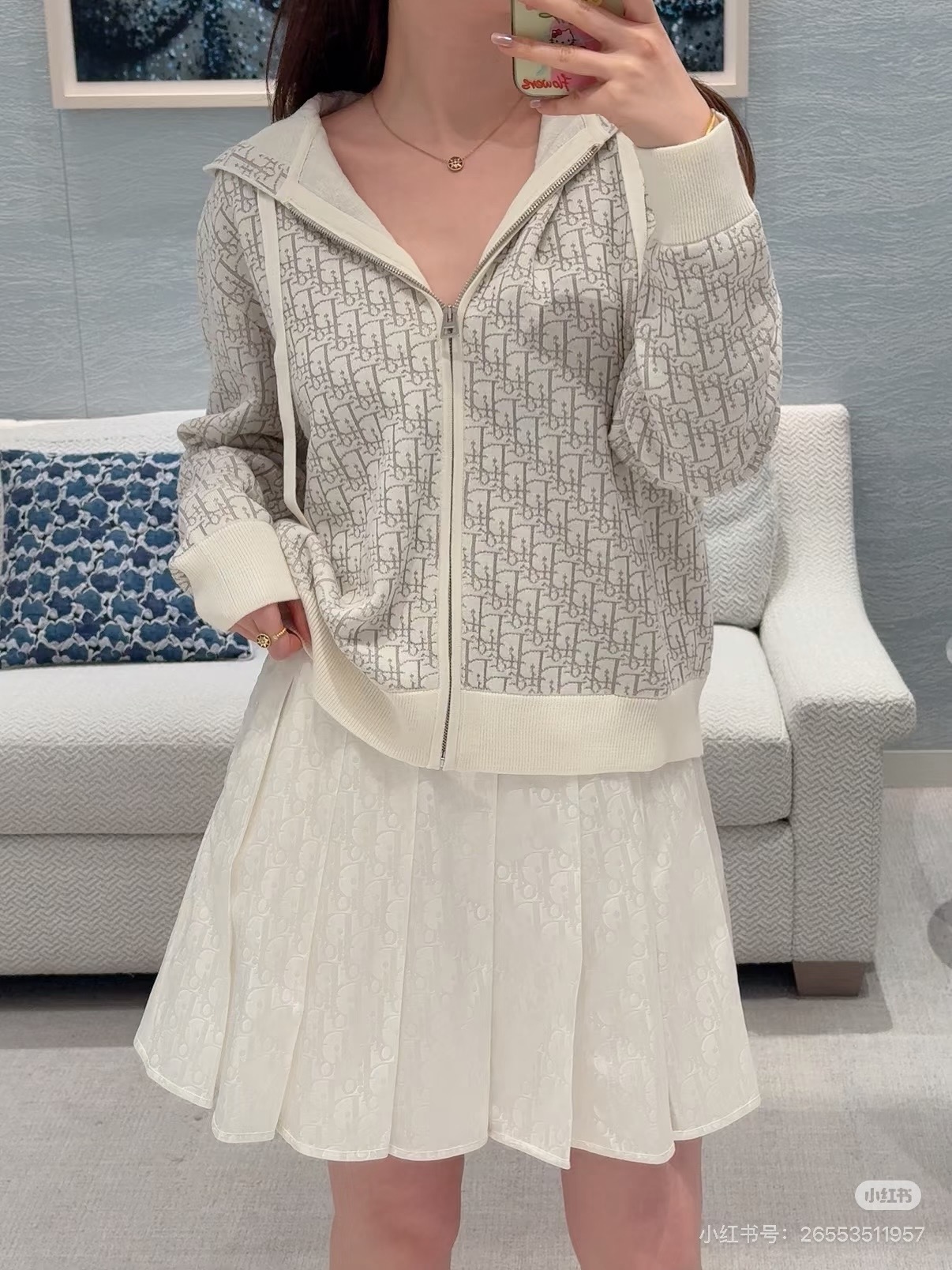 CD 26fw hooded knit jacket
