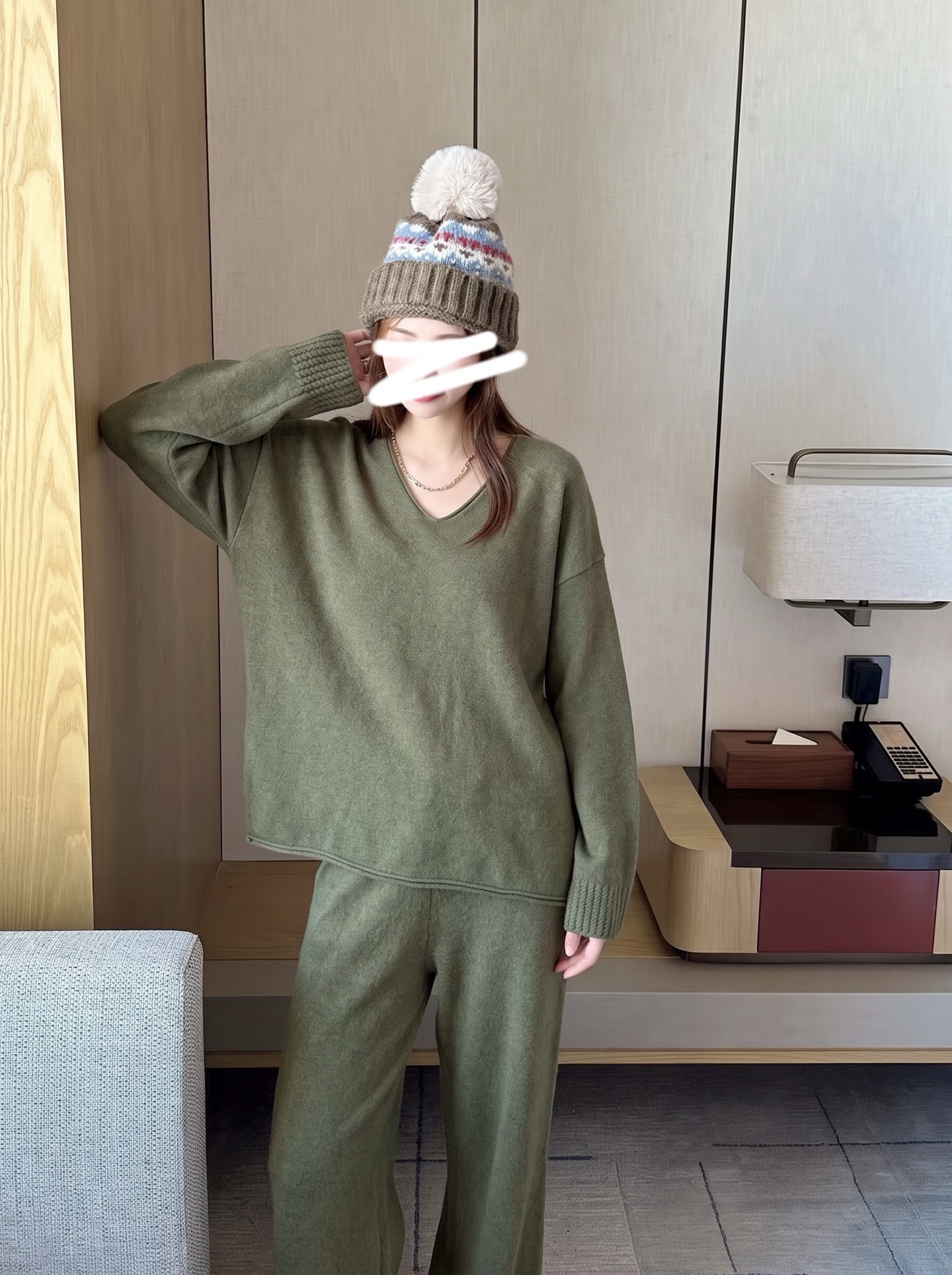 Row 26fw wool sweater pants sets