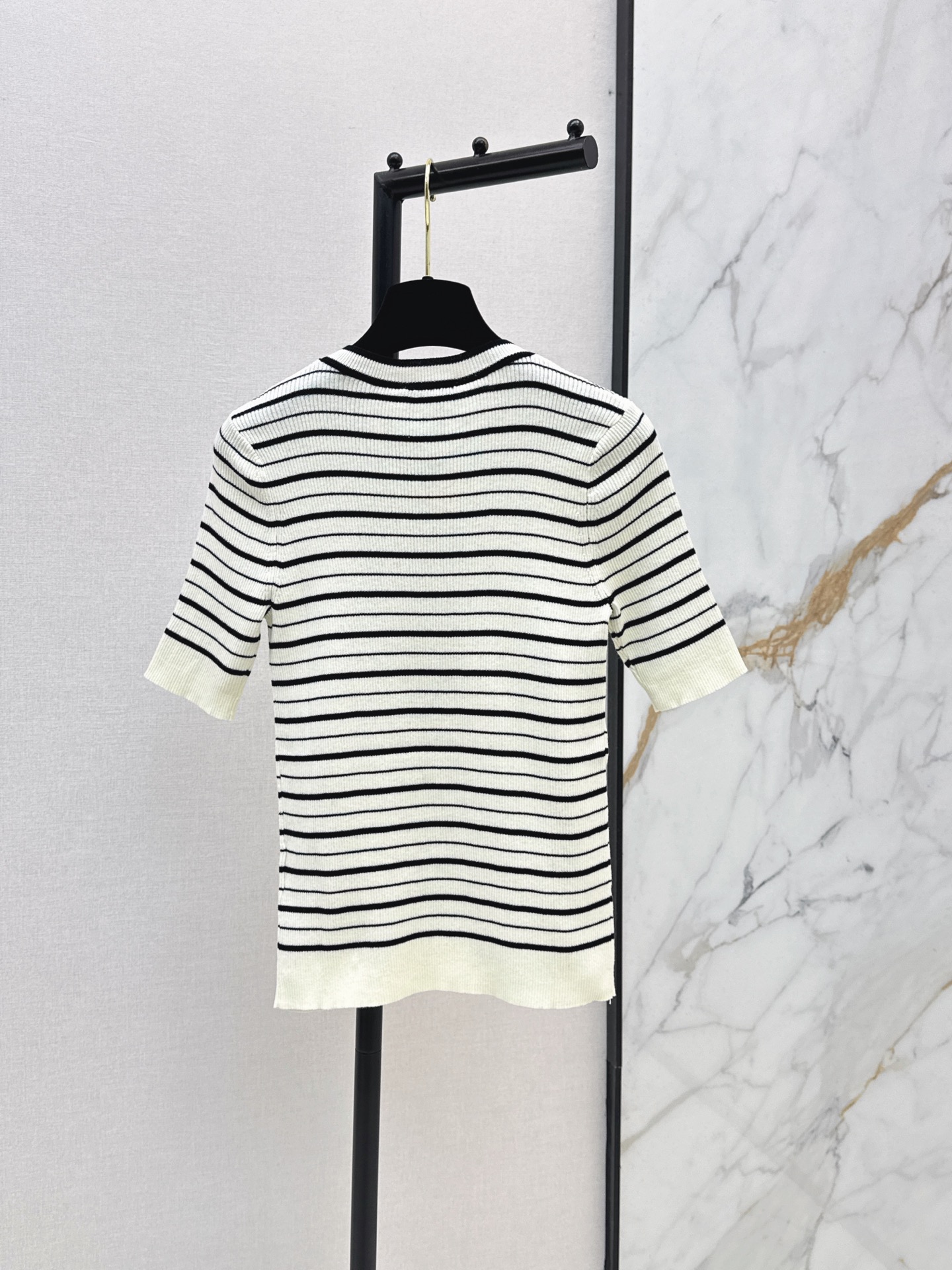 Chan 26fw stripe knit top