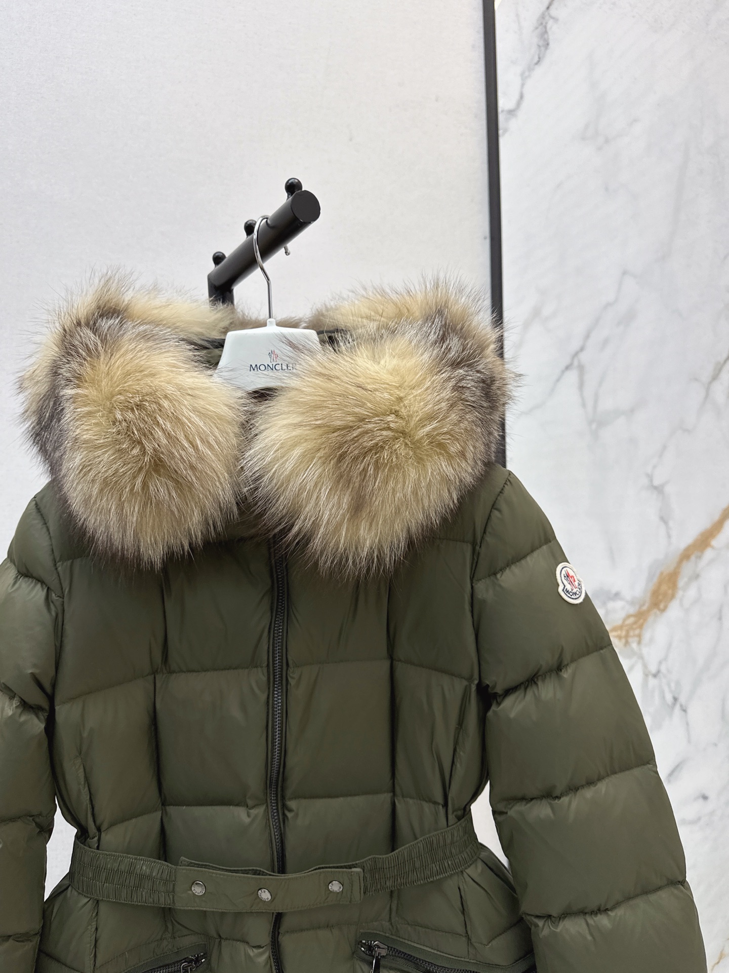 Monc 26fw hooded long down jacket