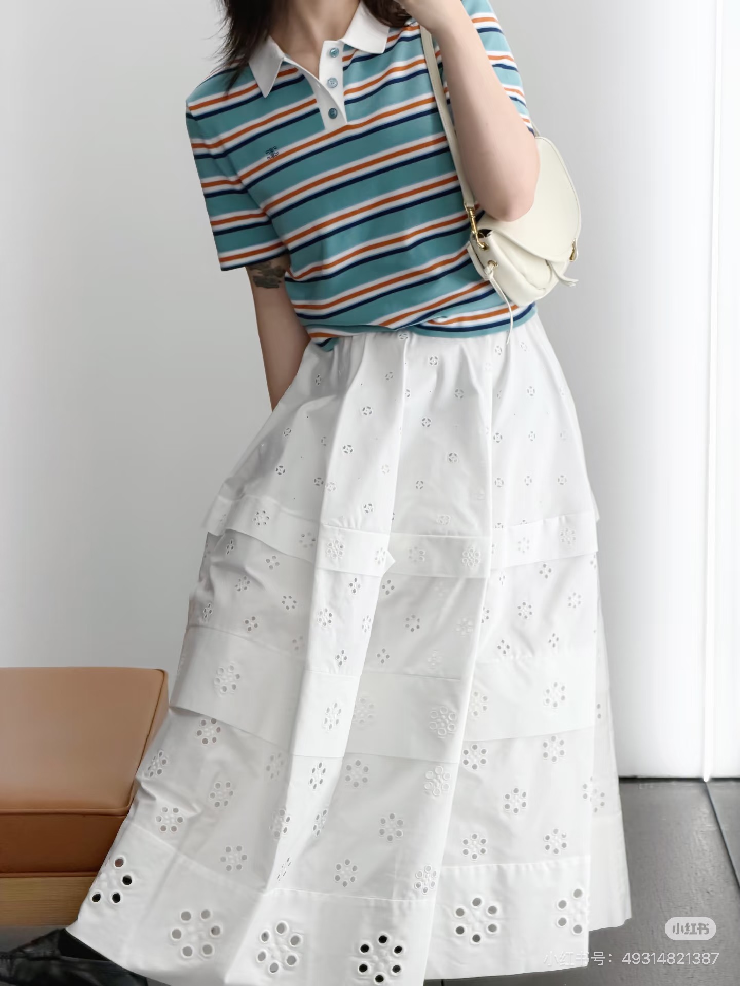 Celi 26fw embroidery skirt