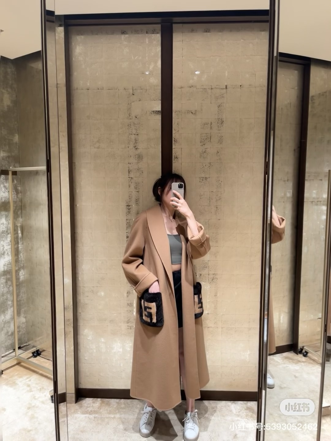 Fen 26fw wool overcoats