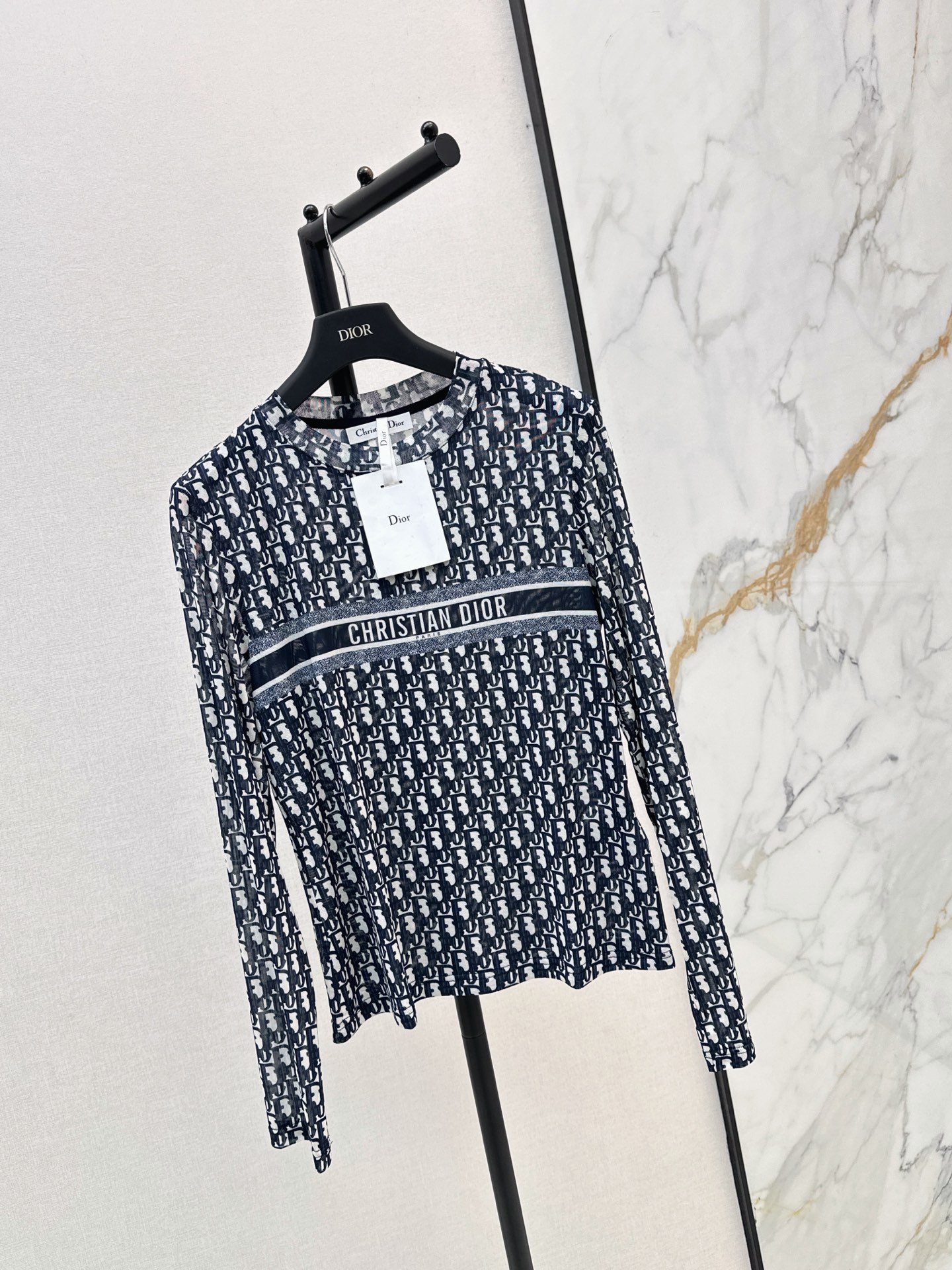CD 26fw print mesh basic tee