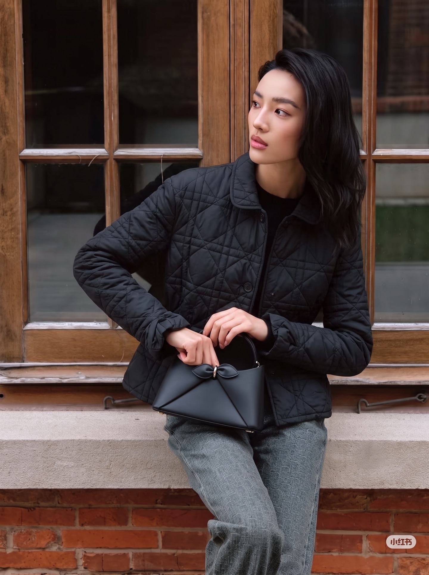 CD 26fw drawstring padded jacket