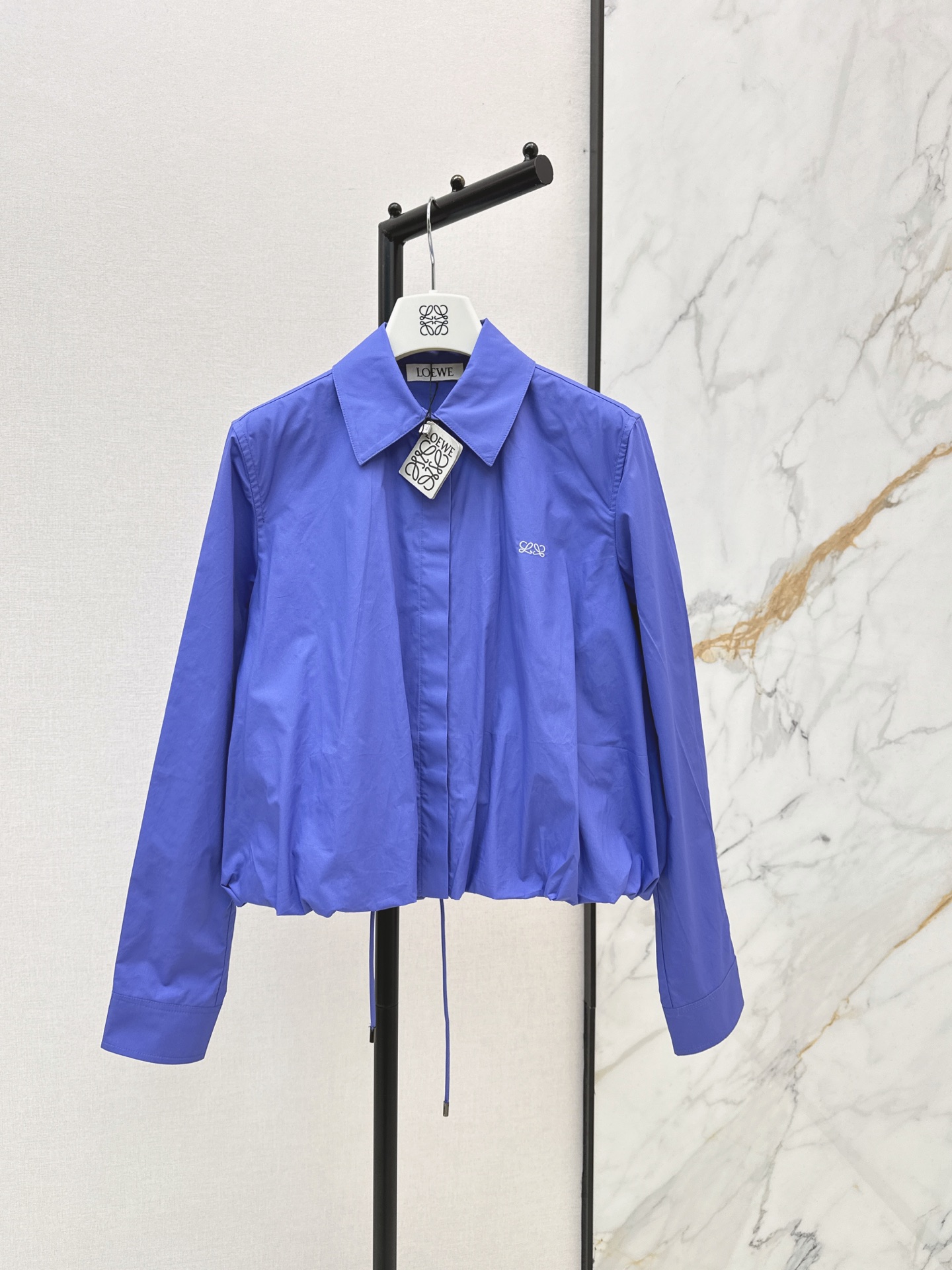 Loe 26fw drawstring shirt