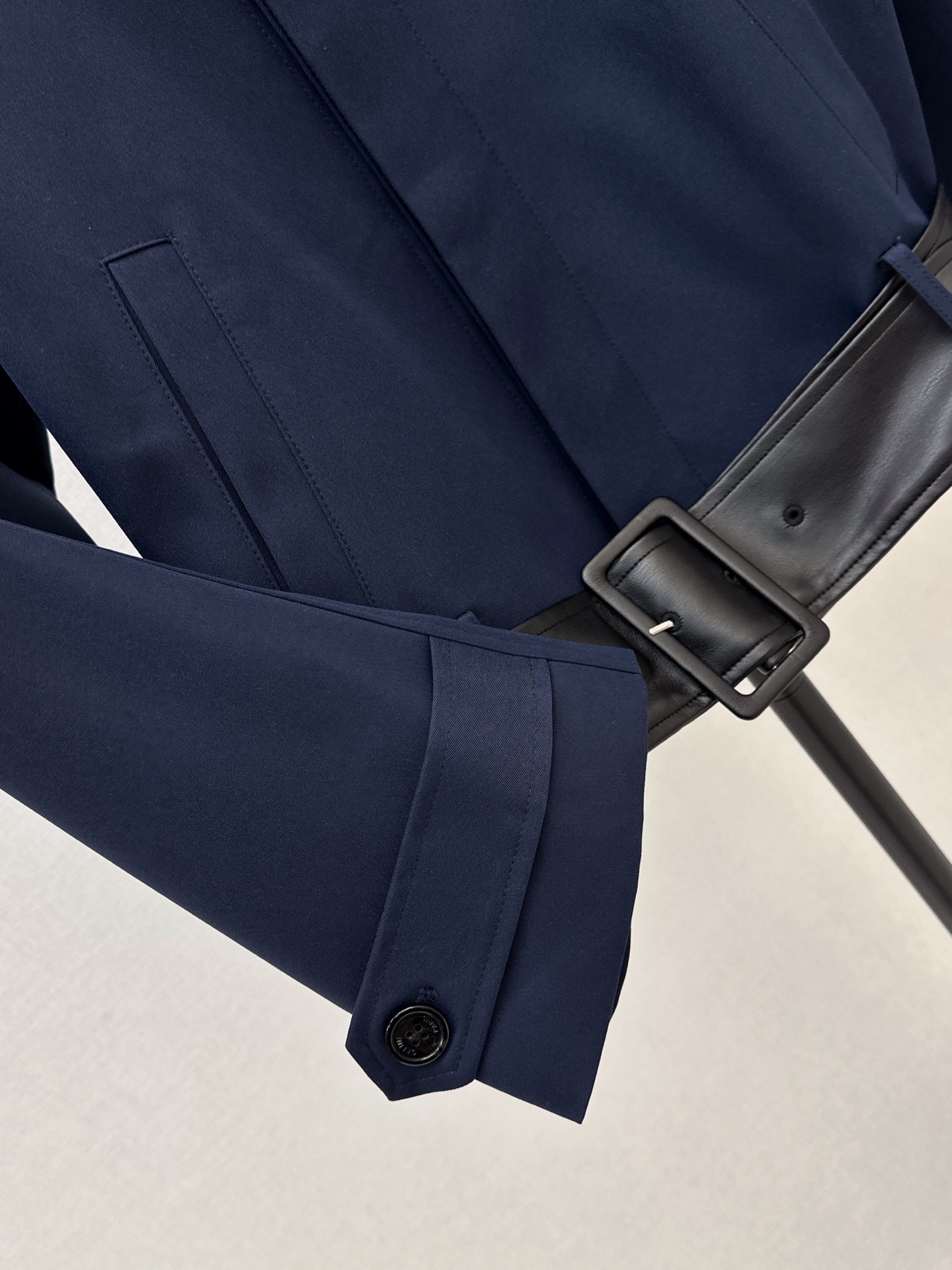 Celi 26fw leather-trim cropped jacket