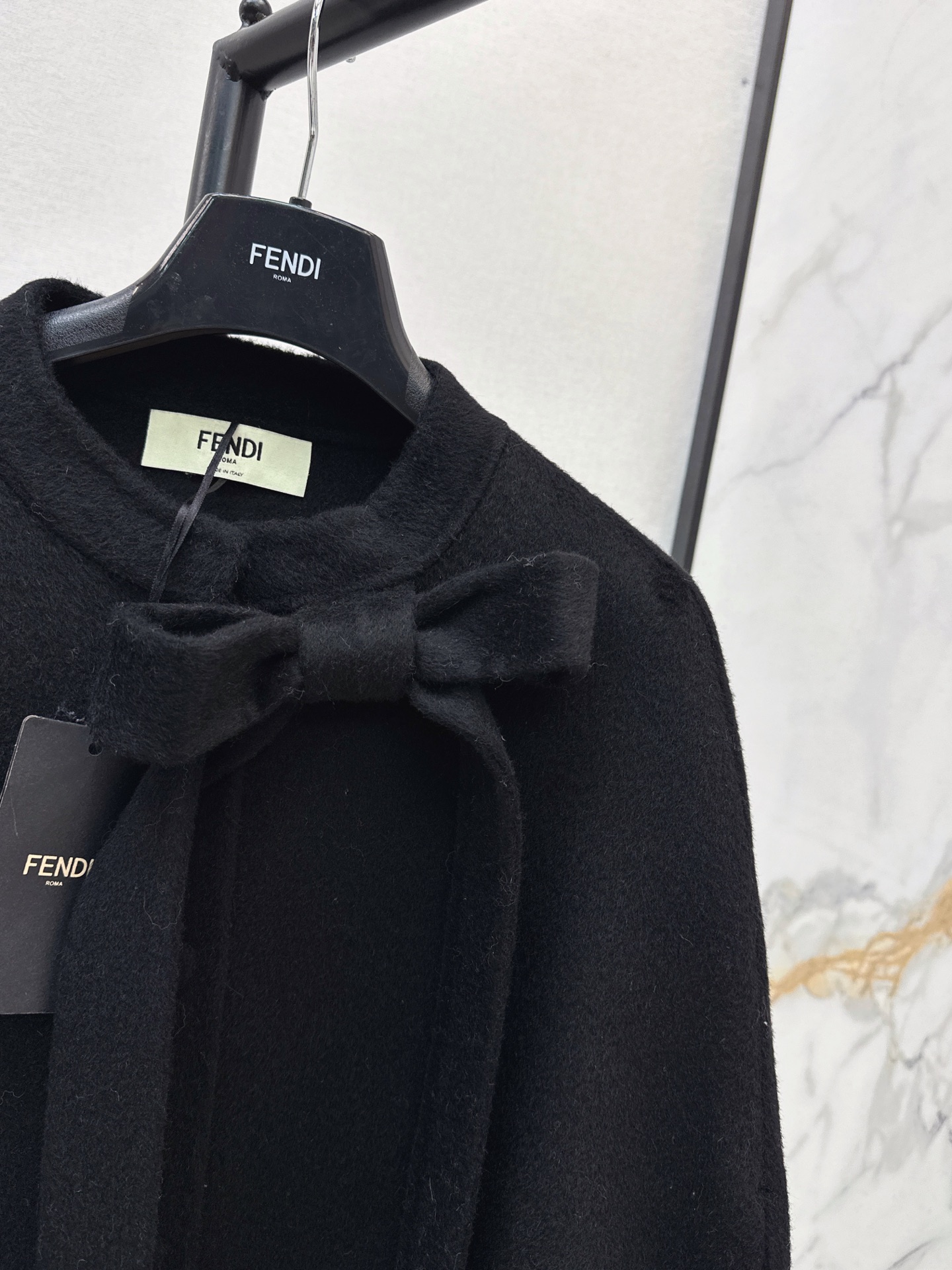 Fen 26fw woolen cape jacket
