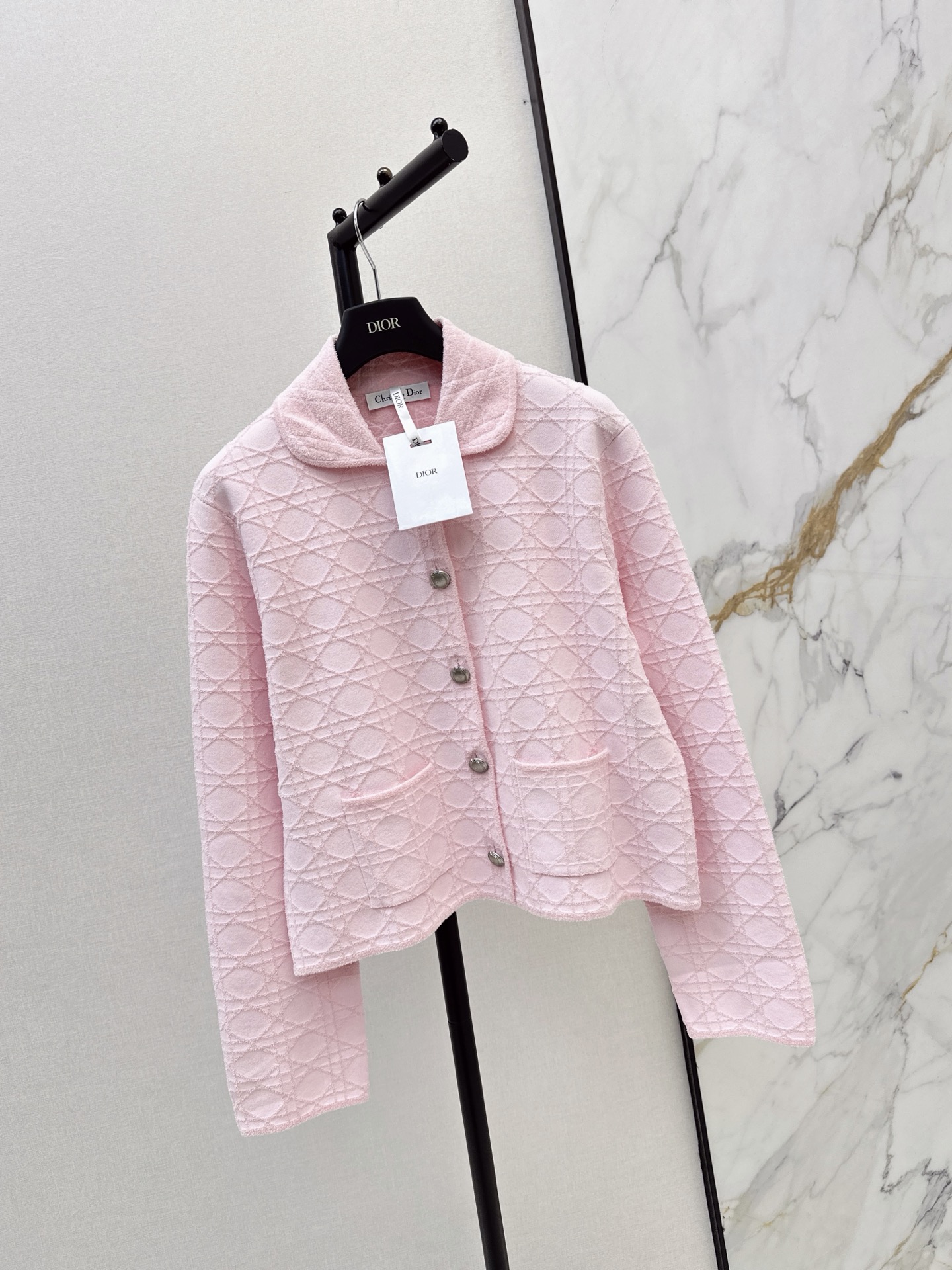 CD 26fw check jacquard jacket
