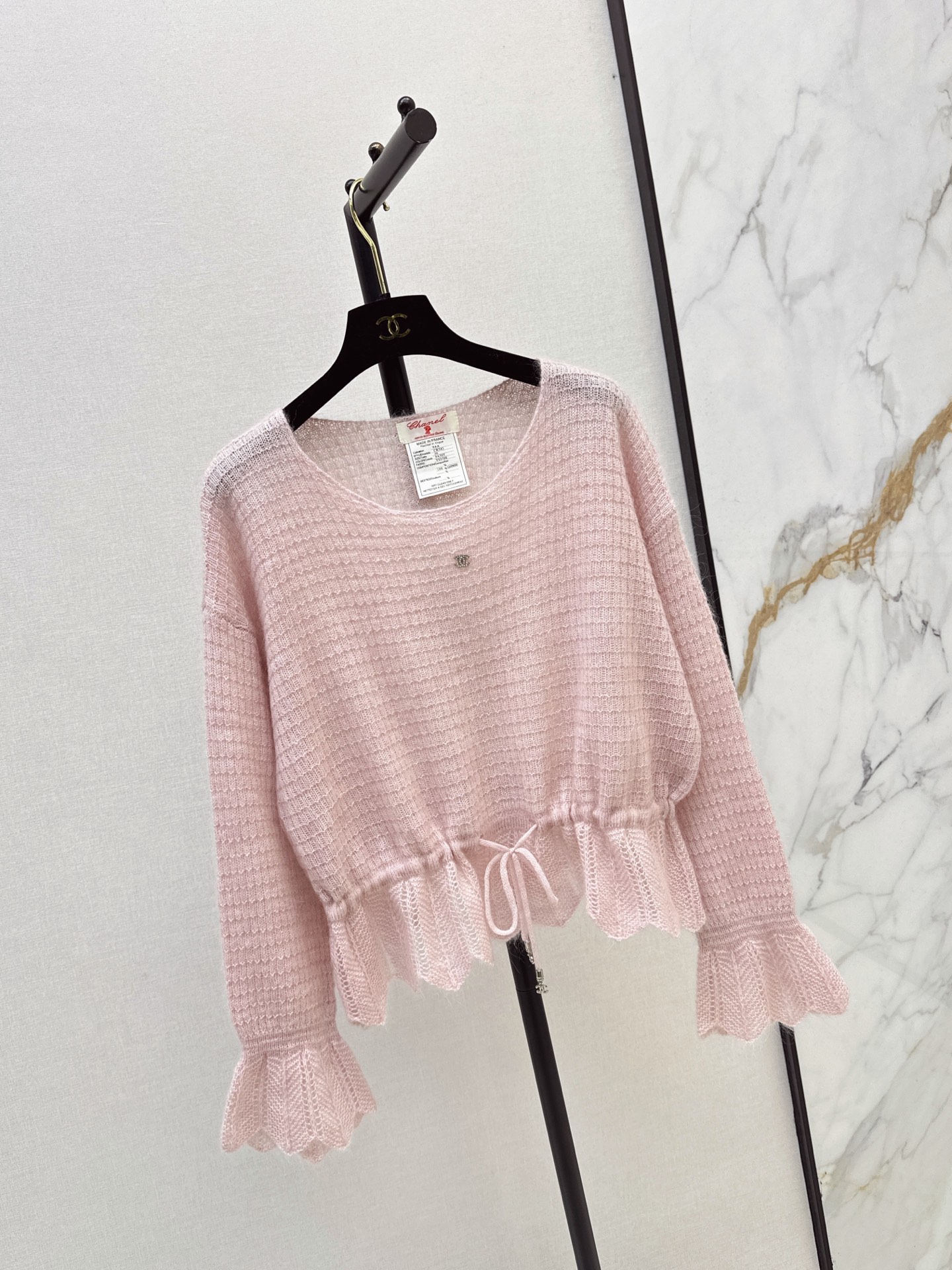 Chan 26fw drawstring knitwear