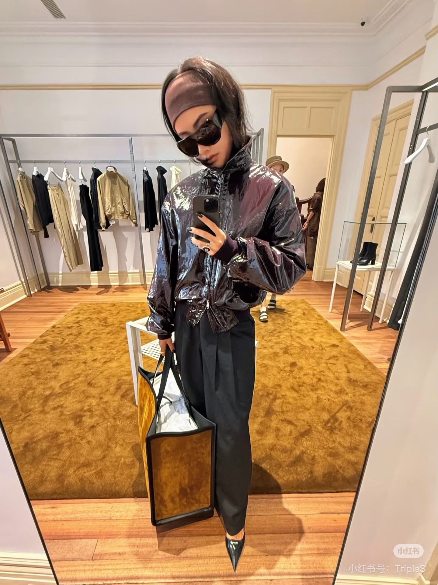 Sain 26fw leather jacket