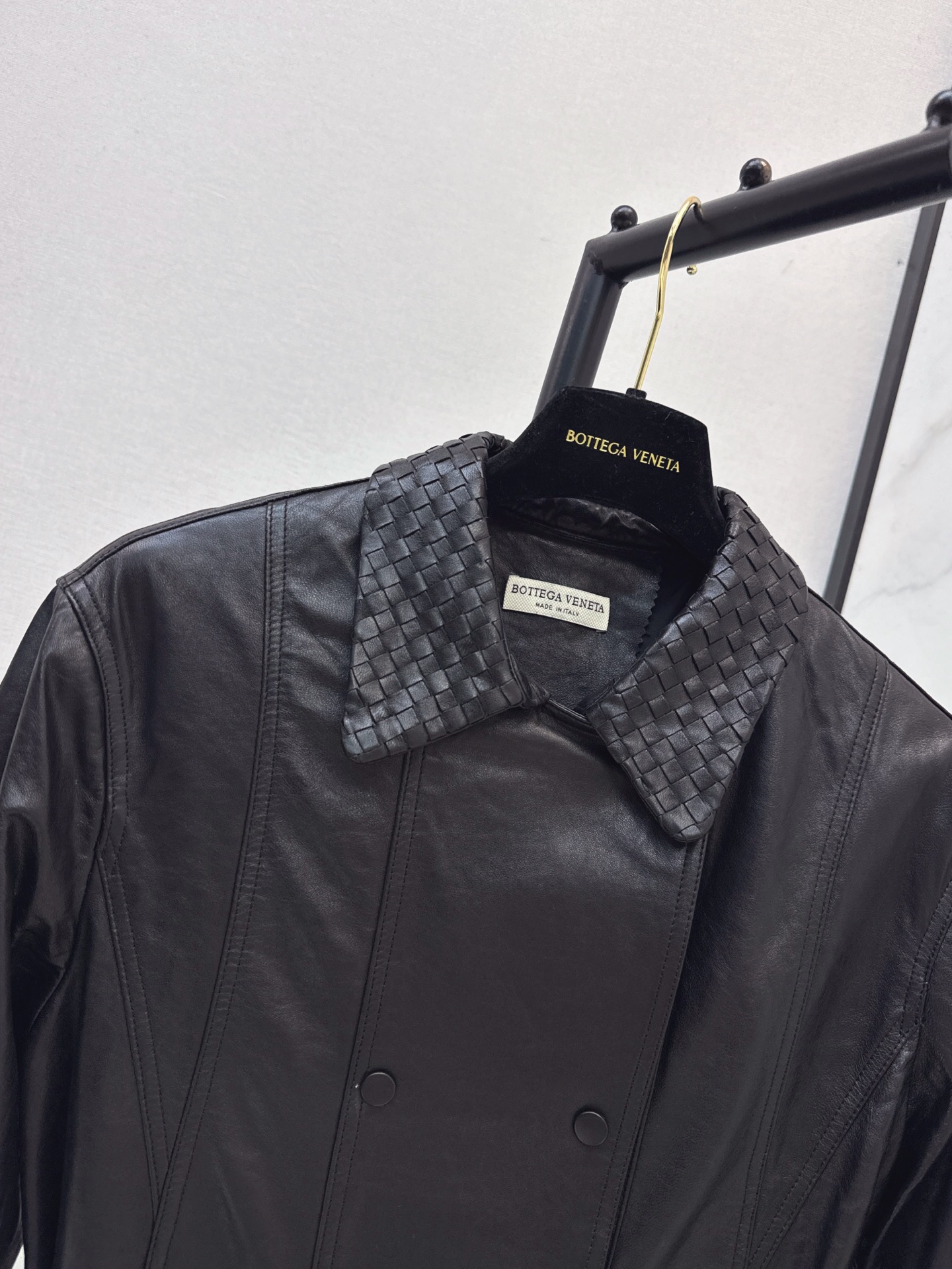 Bott 26fw belted leather jacket