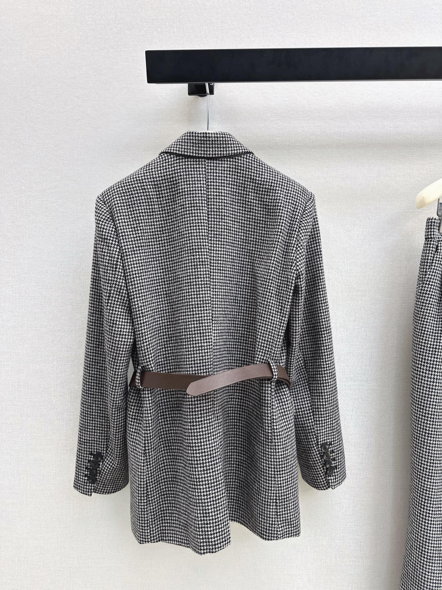 Brun 26fw houndstooth blazer