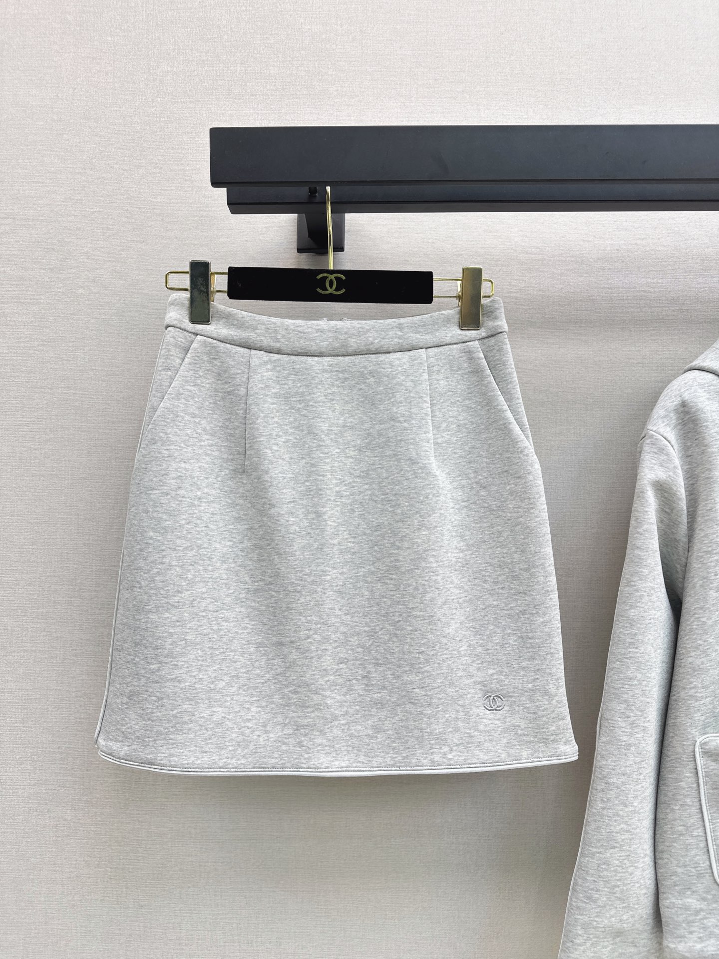 Chan 26fw hooded jacket skirt sets