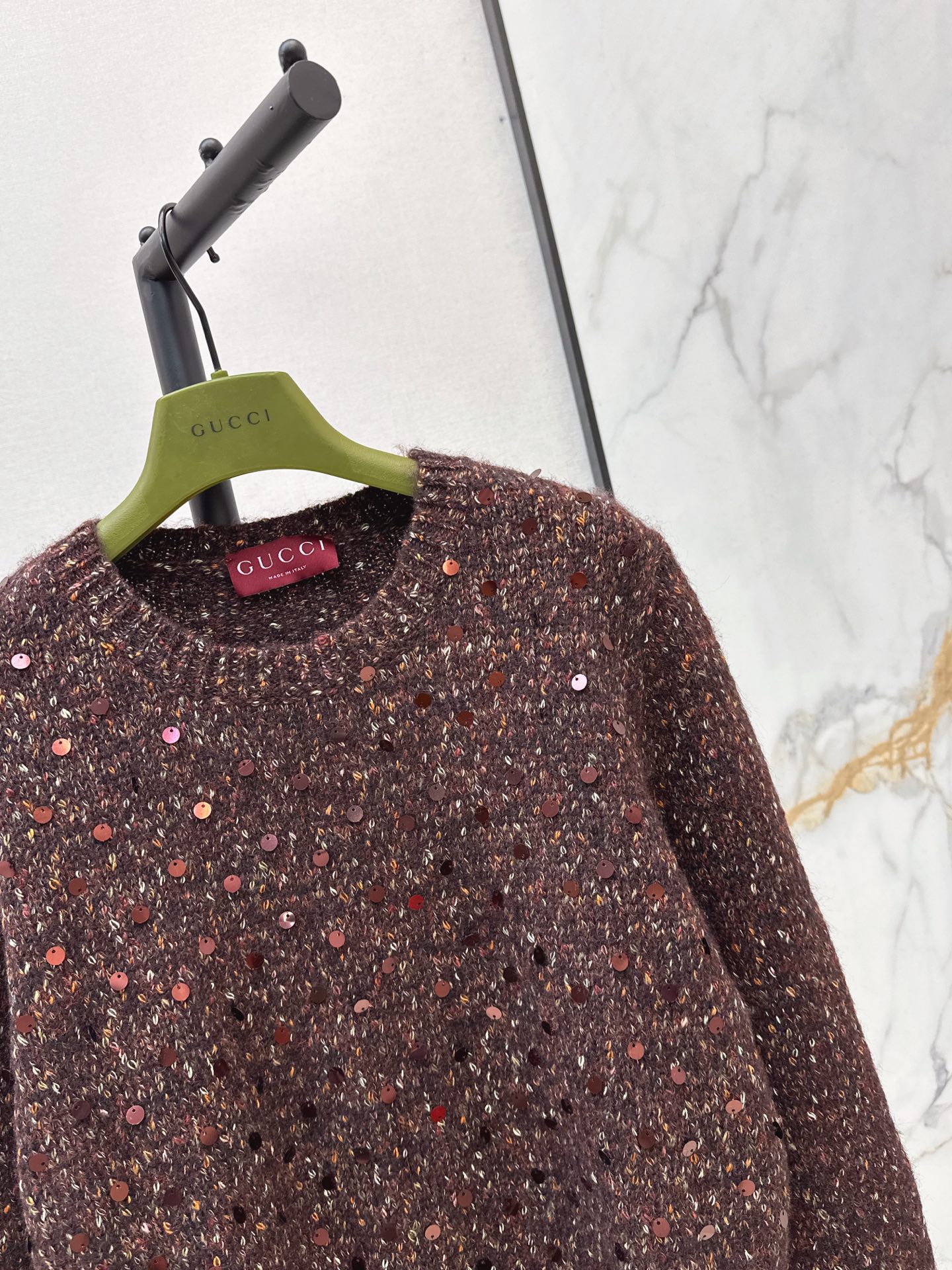 Guc 26fw sequin knit sweater
