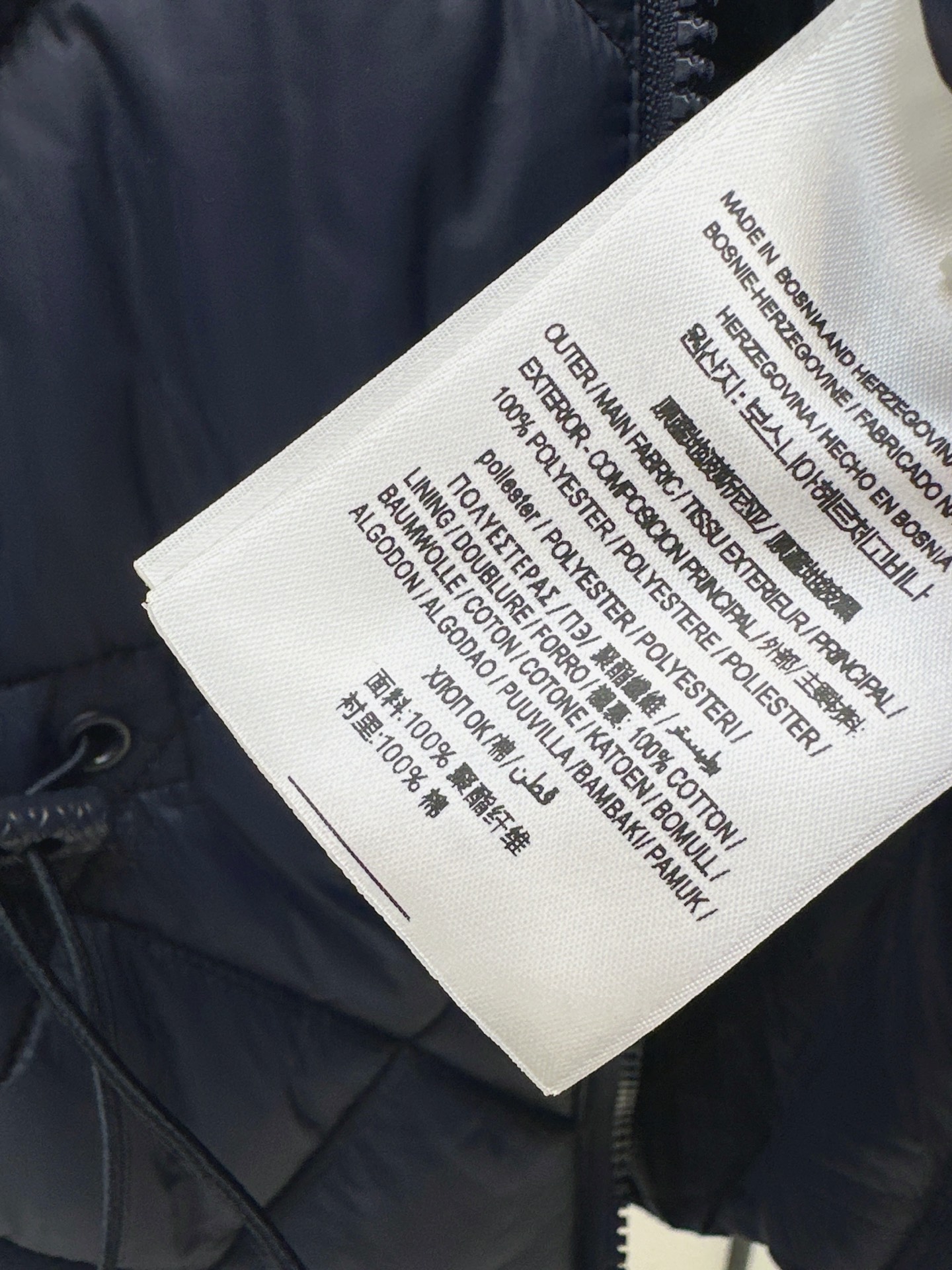 Bur 26fw padded vest jacket