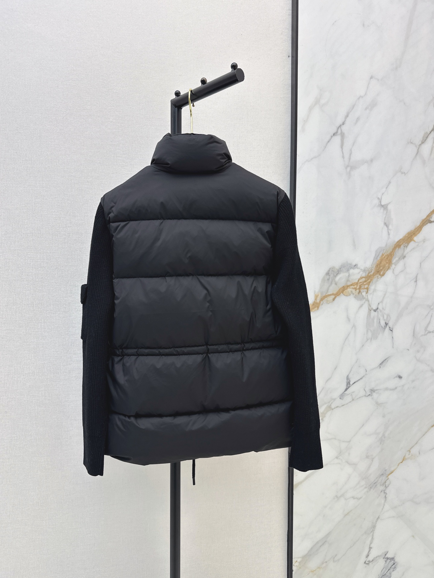 Chan 26fw wool contract drawstring down jacket
