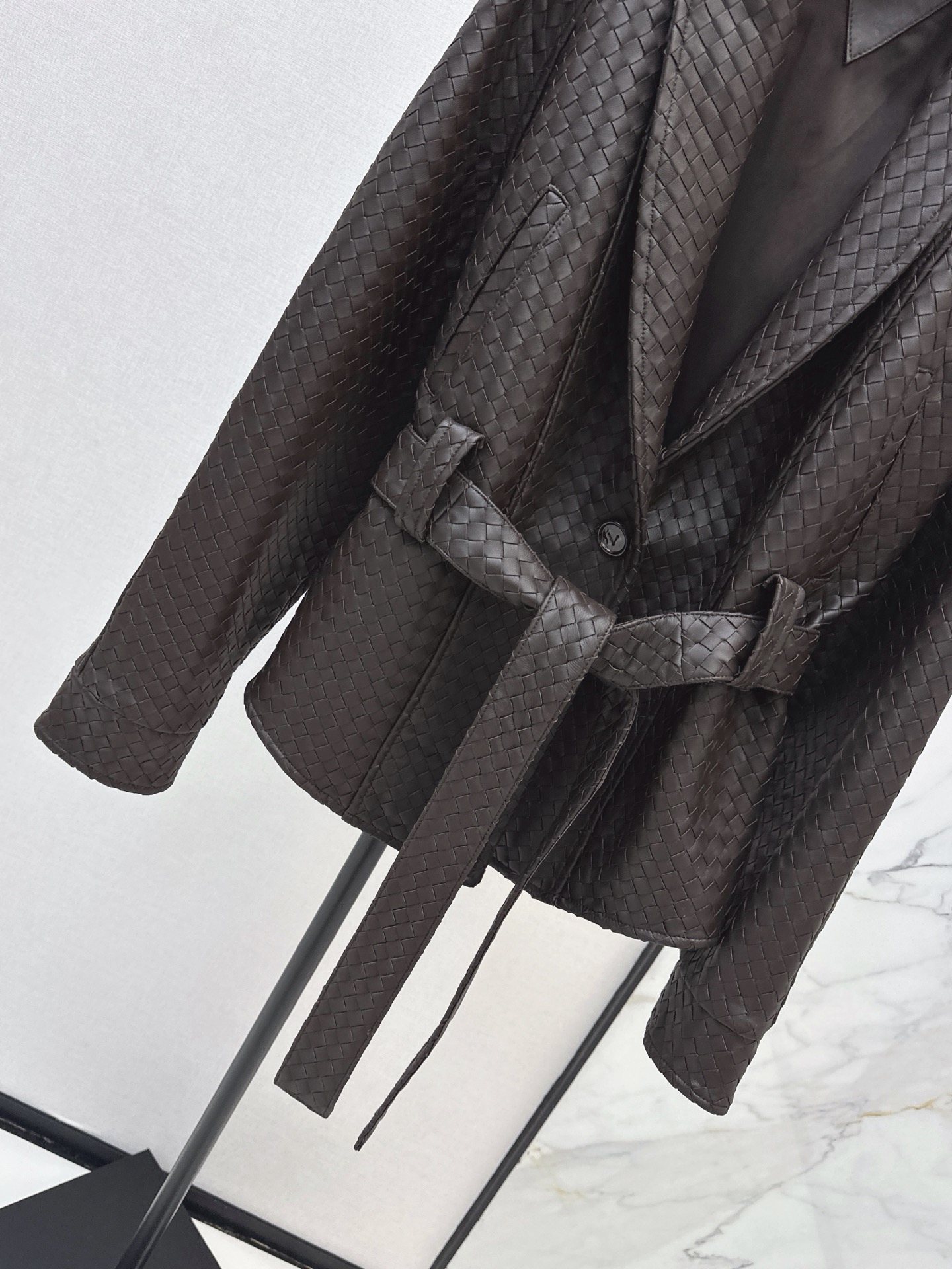 Bott 26ssbelted leather jacket