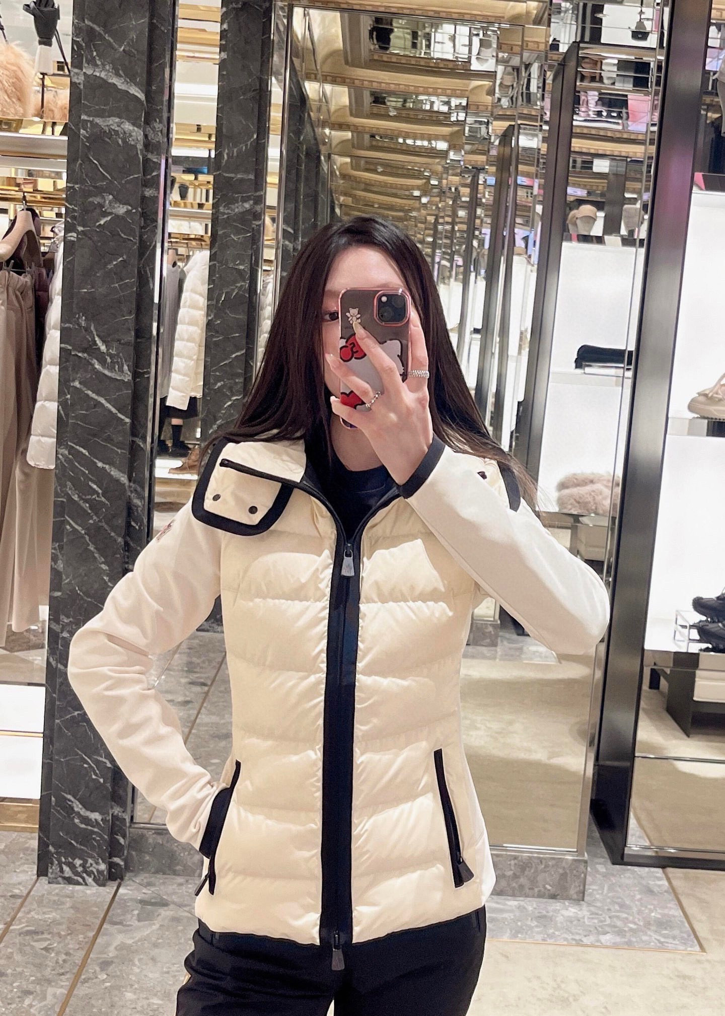 Monc 26fw hooded down ski jacket