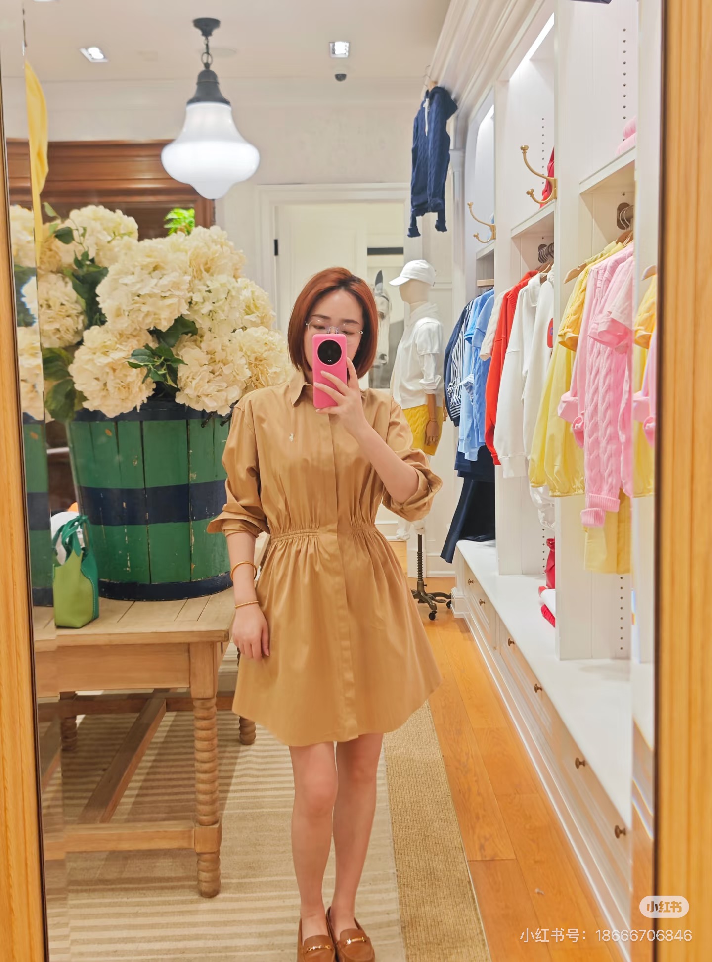 Ralp 26fw drawstring shirt dress