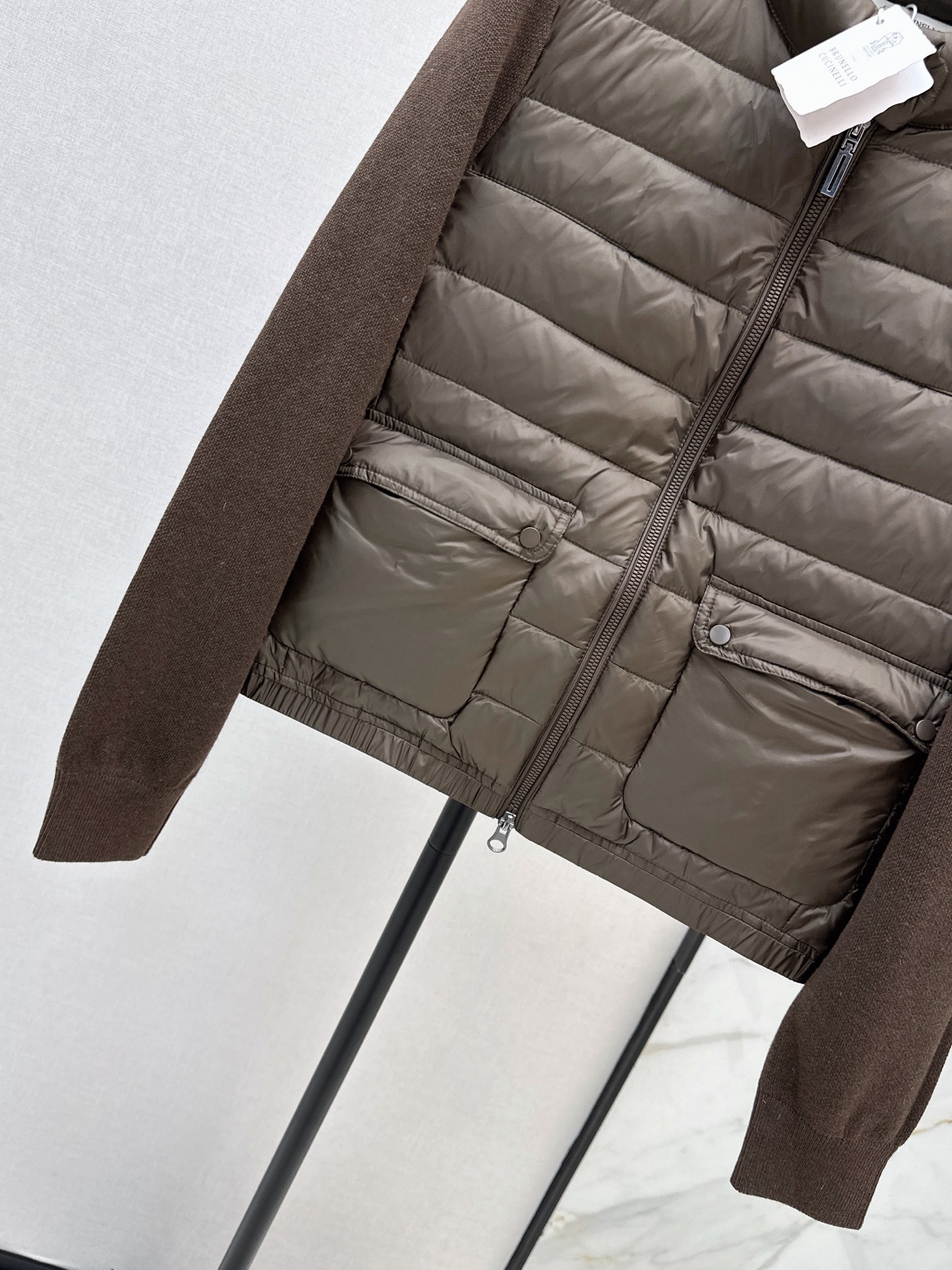 Bun 26fw knit contract down jacket