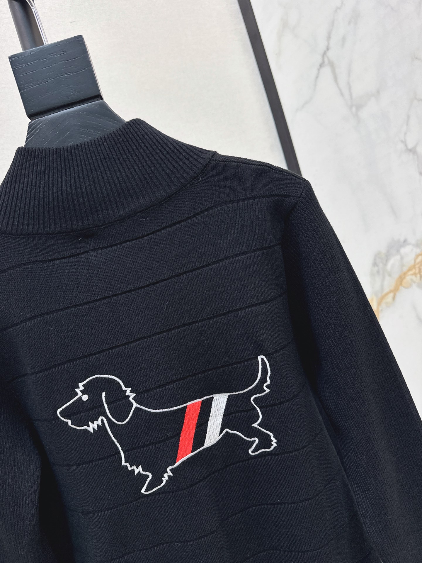 Thom 26fw embroidery knit cardigan