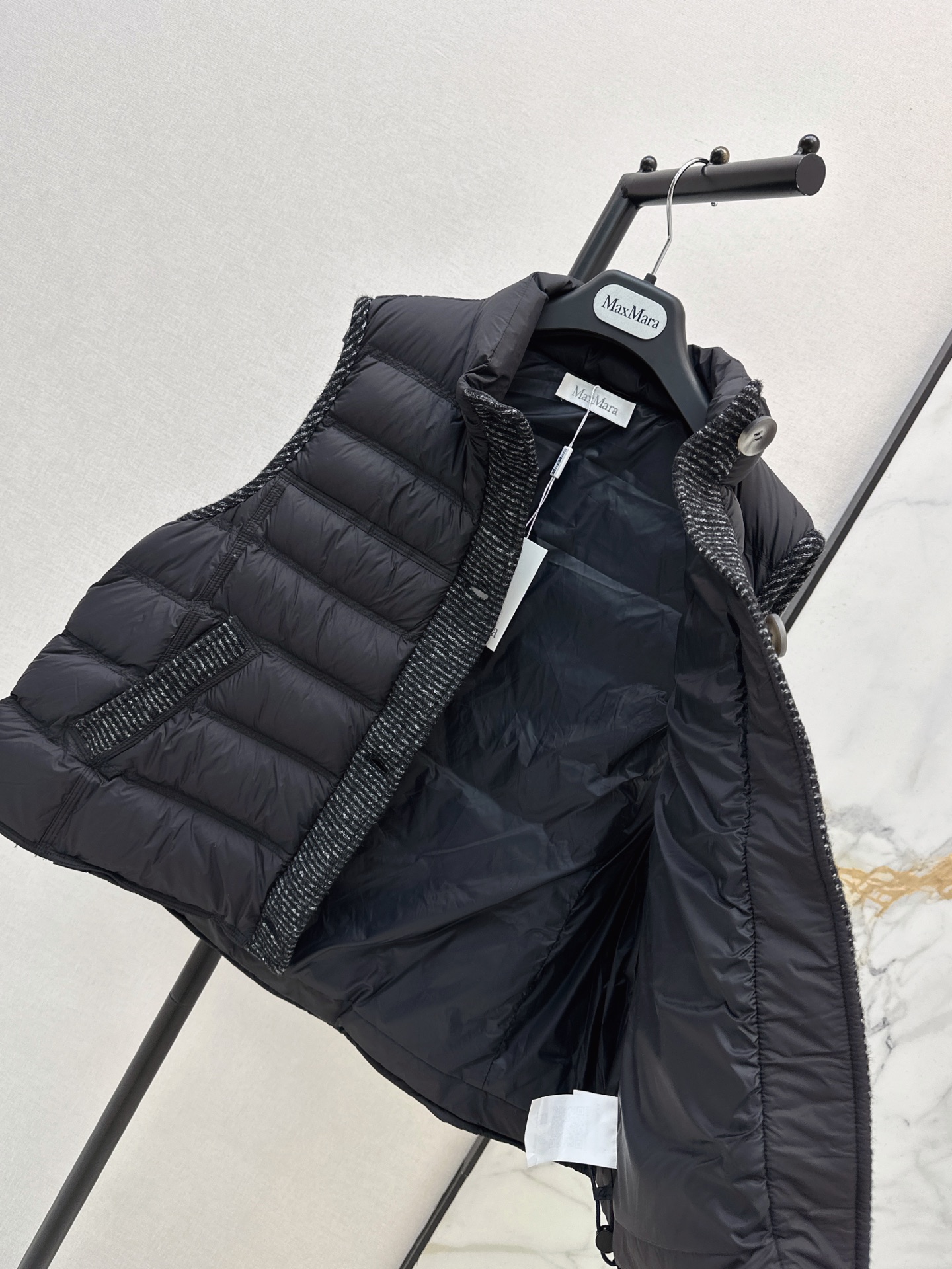 Max 26fw wool contract down vest