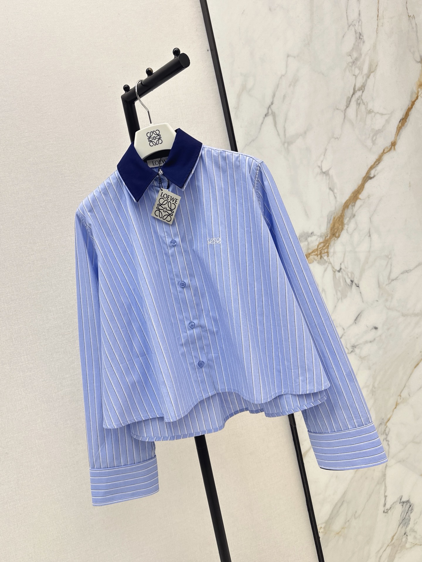 Loe 26fw contract collar shirt
